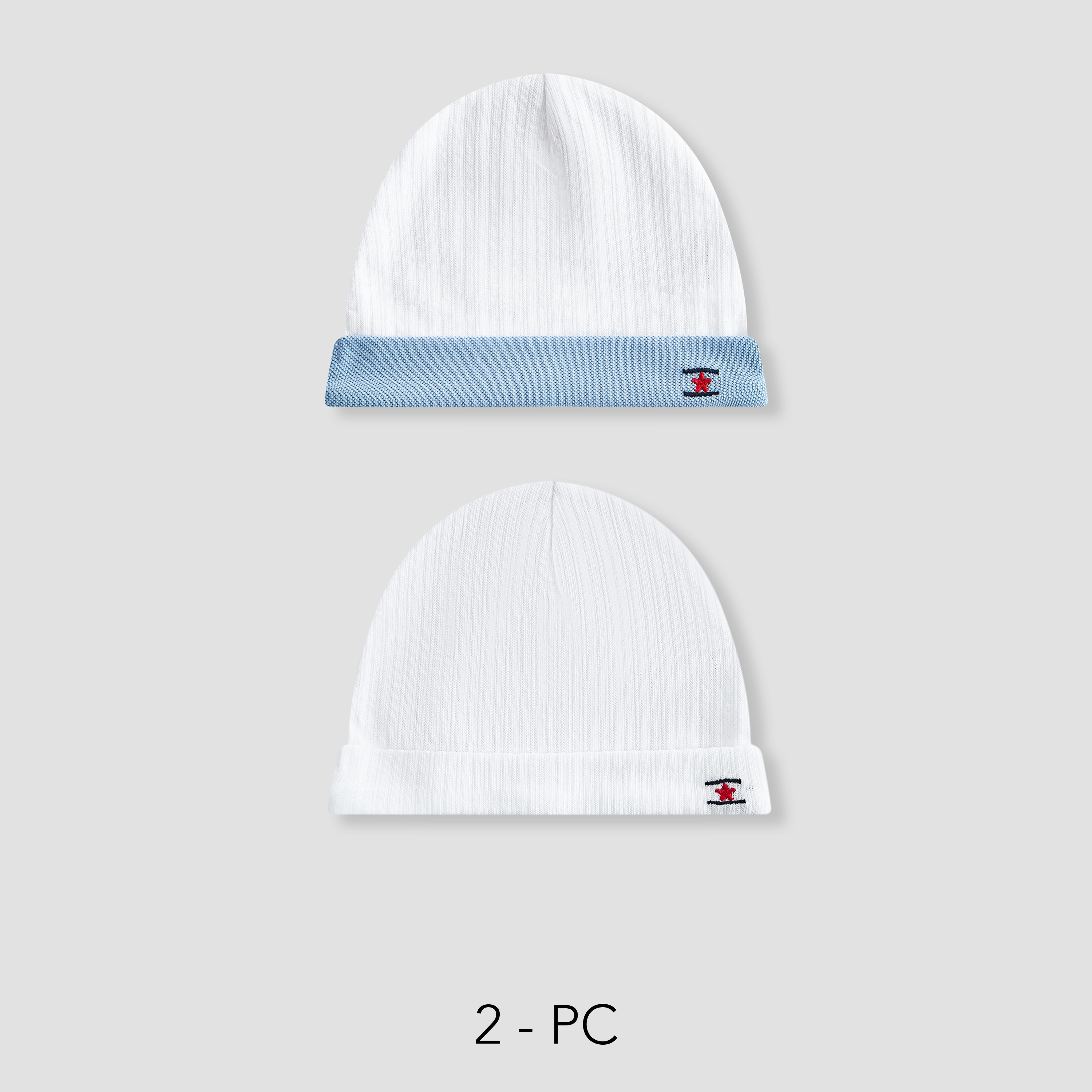 قبعة مطرزة من جونيورز - طقم من 2-baby-boys-accessories-caps-image-1