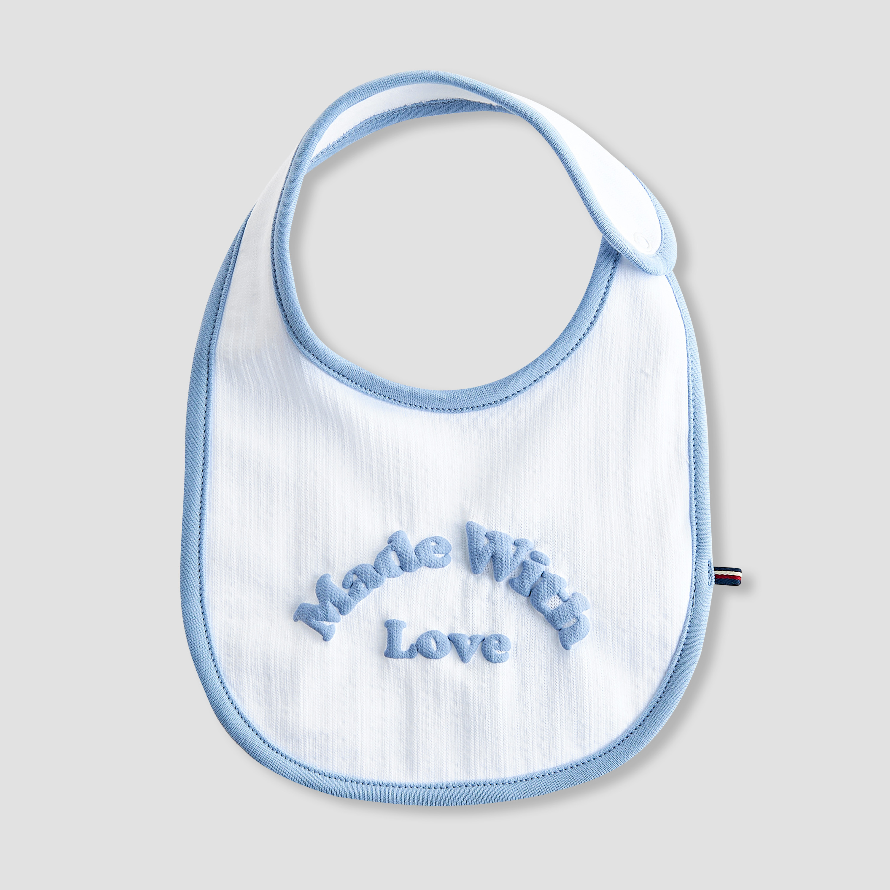 Juniors Slogan Print Bib with Button Closure-baby-feeding-bibs-image-1