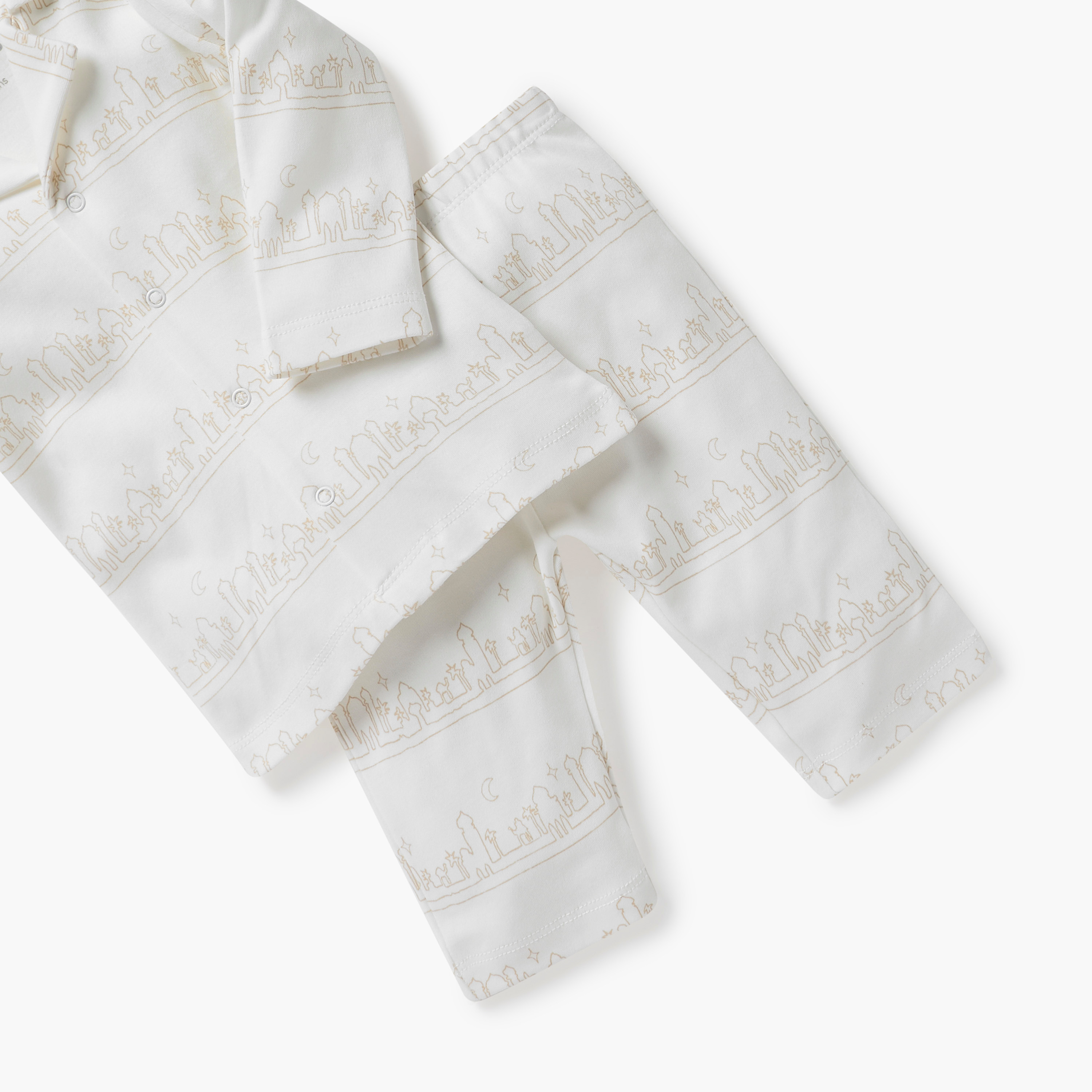 Juniors Printed Shirt and Pyjama Set-baby-boys-clothing-nightwear-pyjamasets-image-4