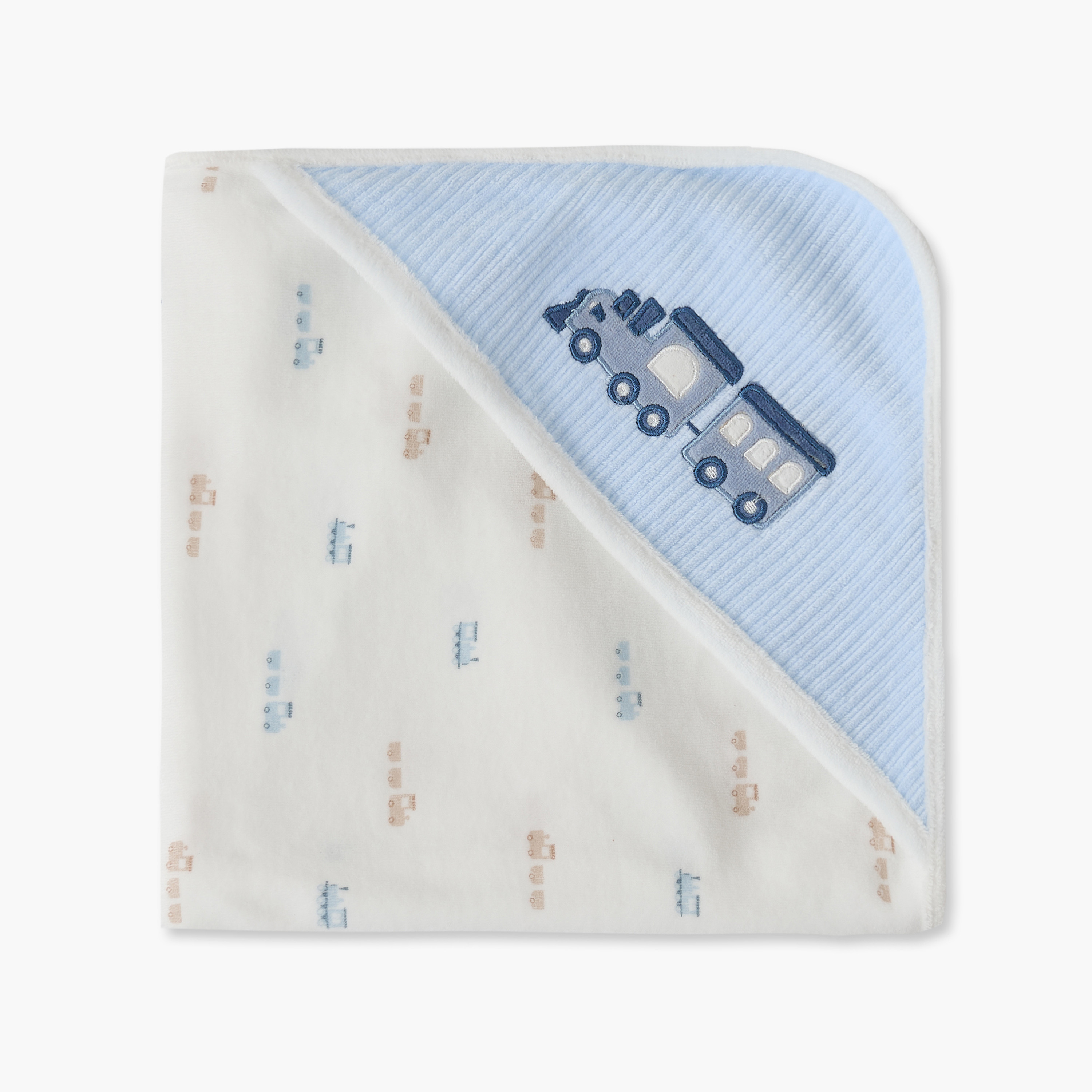 بطانية مواليد بتطريزات قطار من جونيورز-baby-nursery-blanketsandswaddles-receivingblankets-image-3