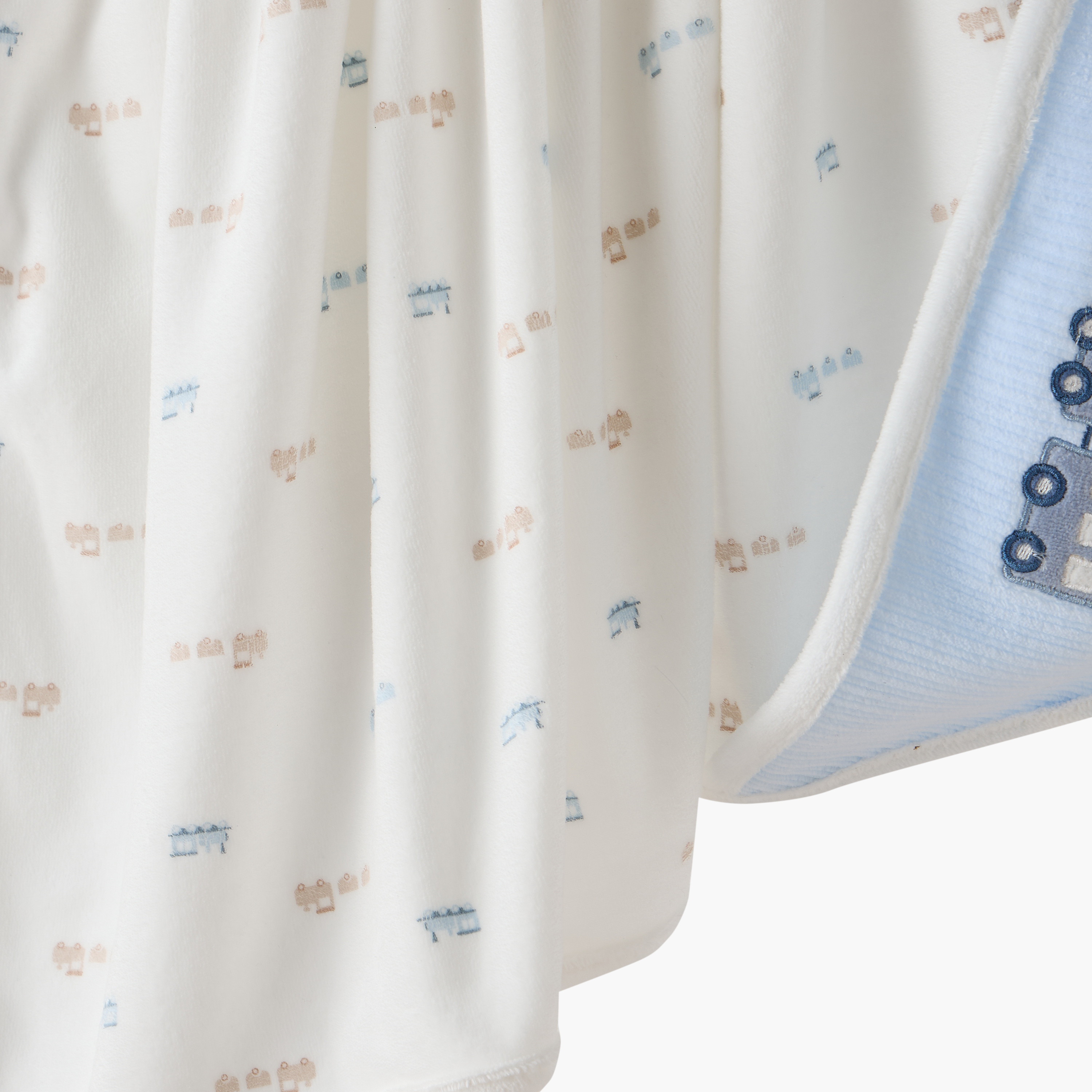 بطانية مواليد بتطريزات قطار من جونيورز-baby-nursery-blanketsandswaddles-receivingblankets-image-4