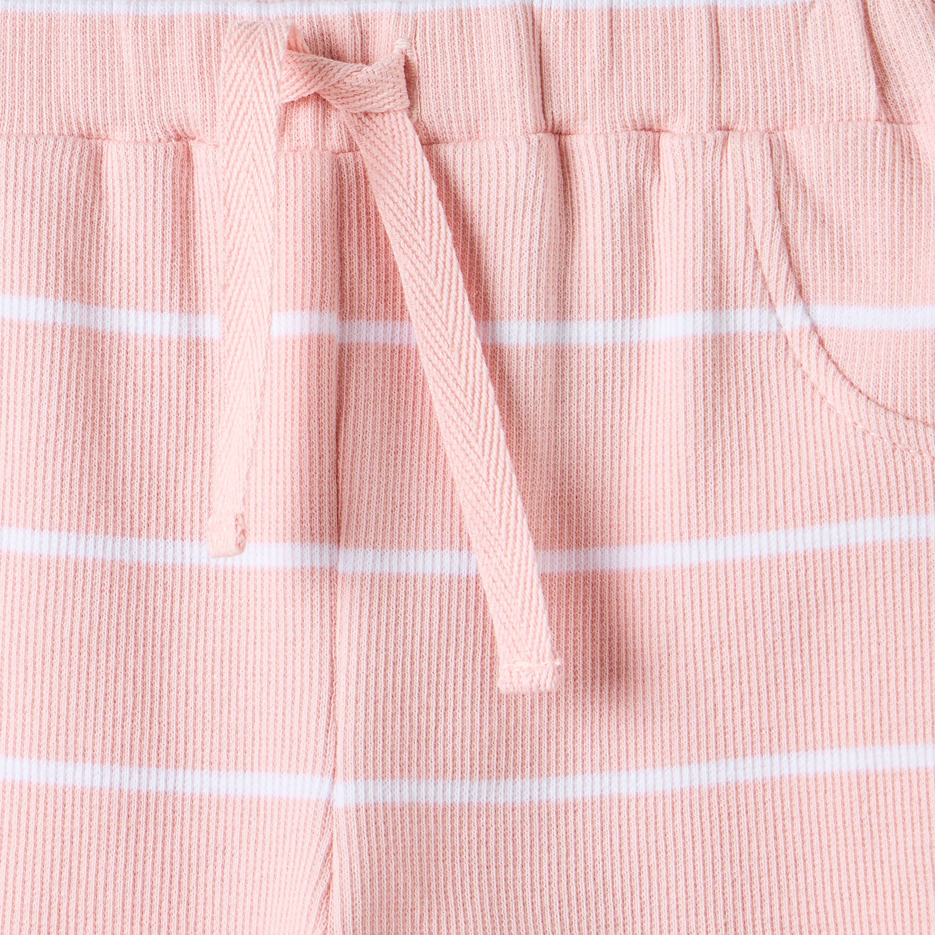 Juniors Striped T-shirt and Shorts Set-baby-girls-clothing-nightwear-pyjamasets-image-5