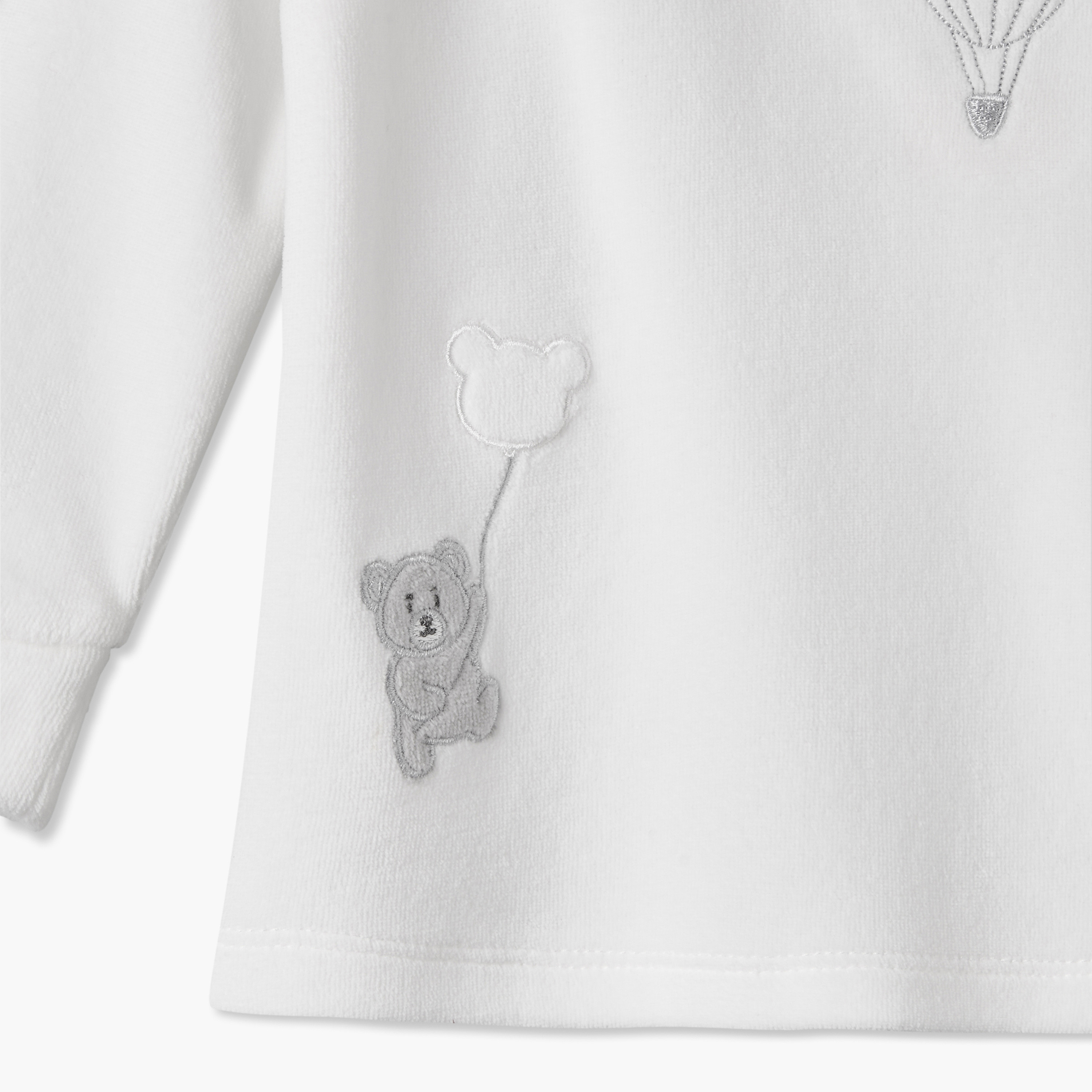 Giggles Crew Neck Long Sleeves Pyjama Set with Bear Embroidery-baby-boys-clothing-nightwear-pyjamasets-image-8