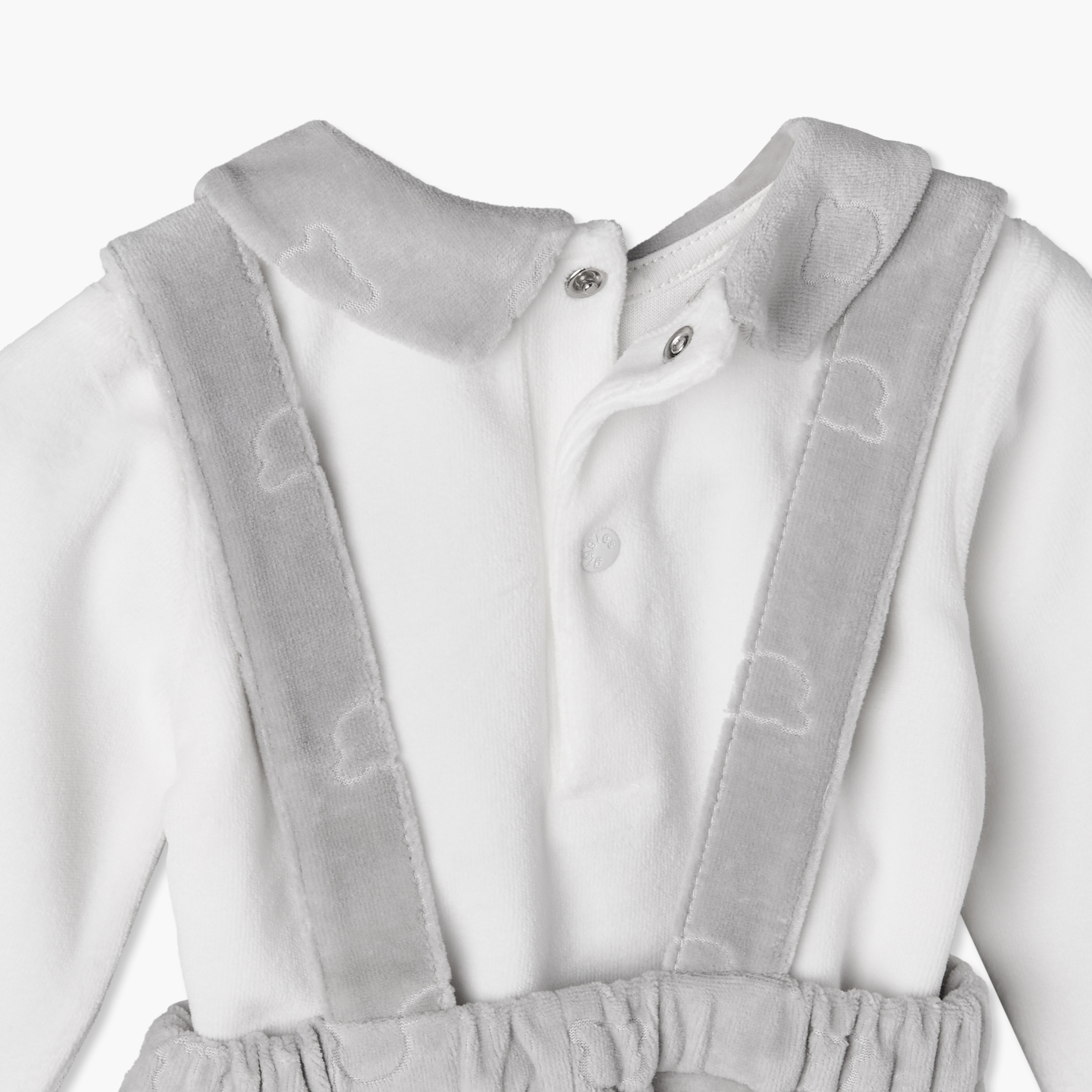 Giggles Collared Long Sleeves Shirt and Dungaree Set with Bear Embroidery-baby-boys-clothing-winterwear-setsandcoords-image-9