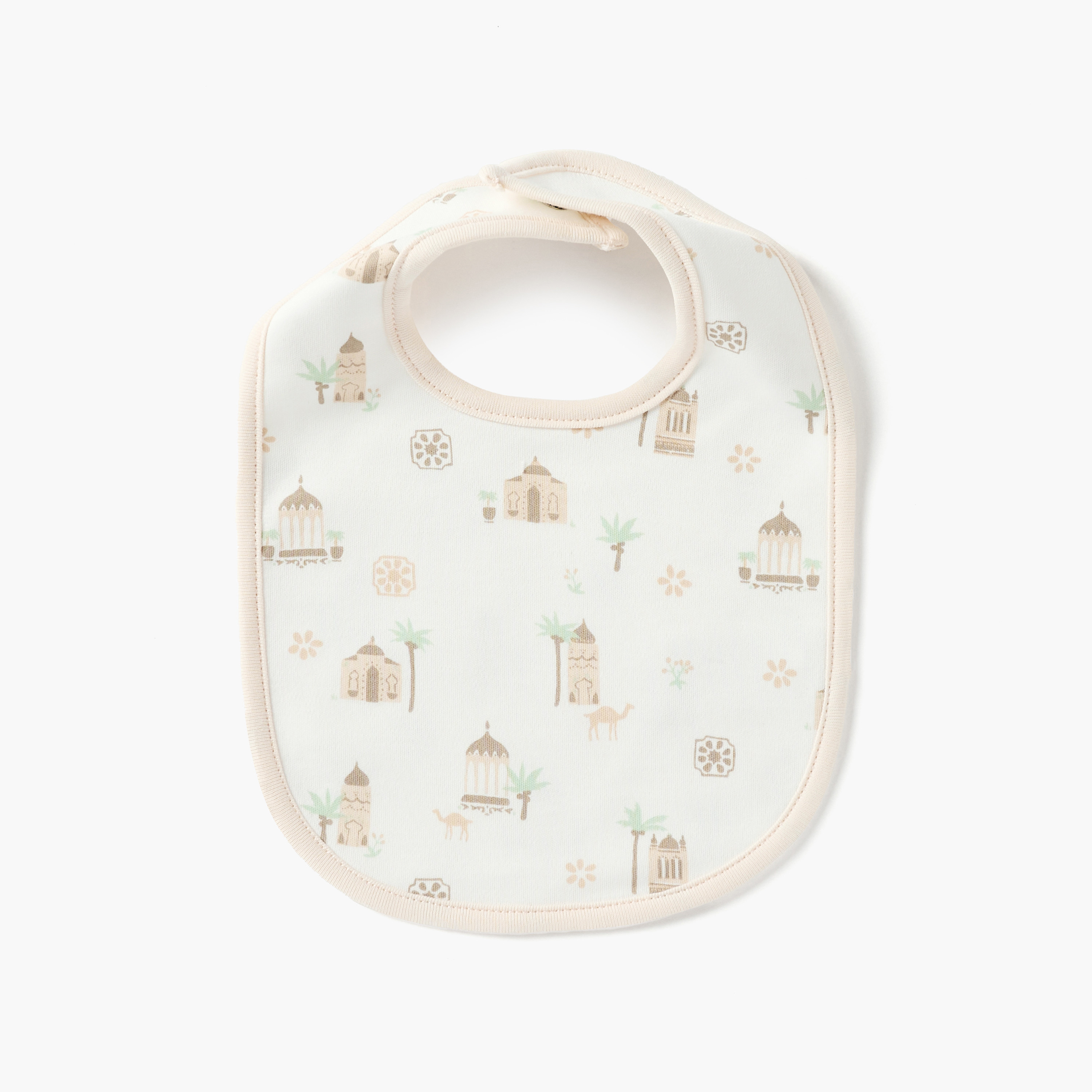 Juniors Printed Bib with Snap Button Closure - Set of 2-baby-feeding-bibs-image-2