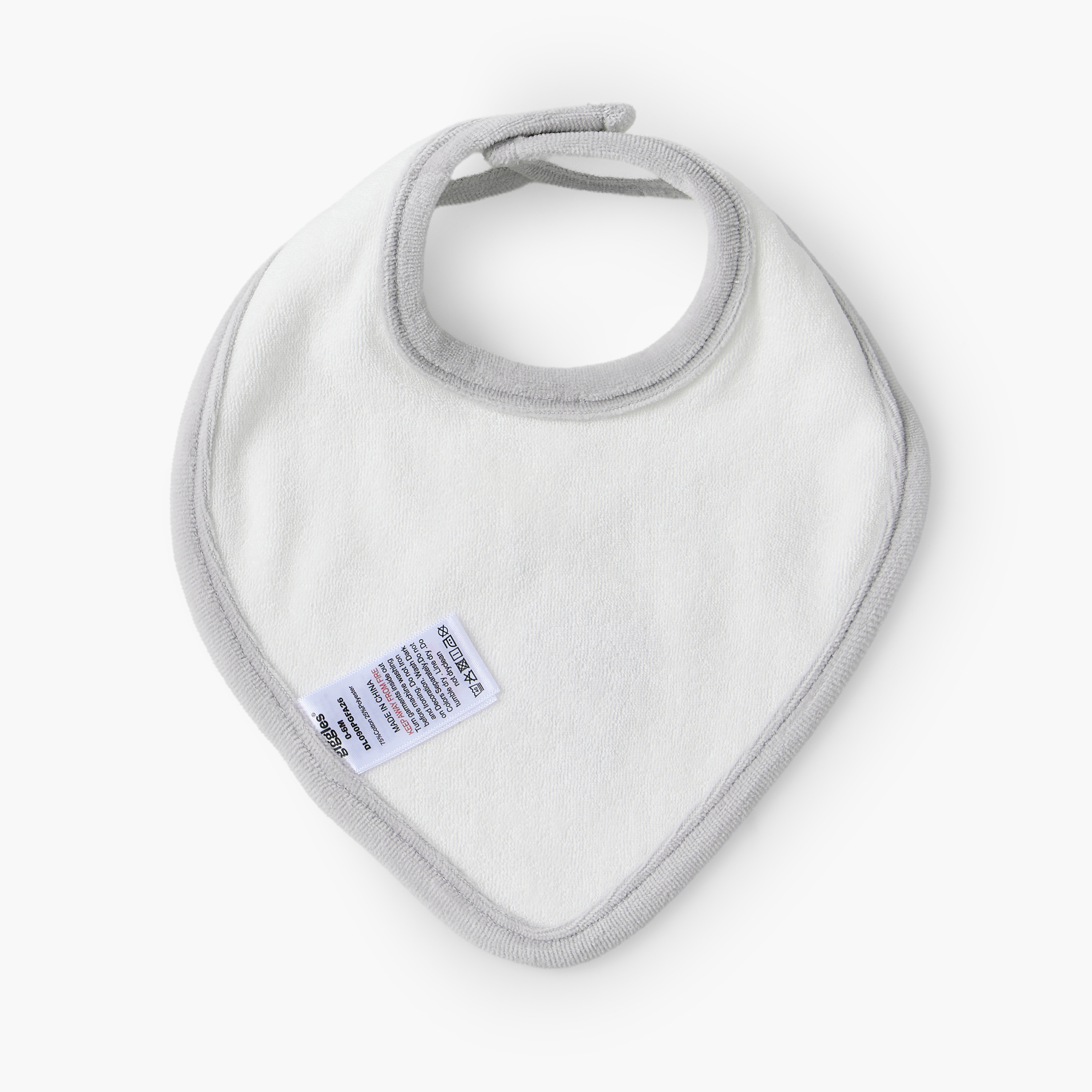 Giggles Baby Bib with Bear Embroidery-baby-feeding-bibs-image-2