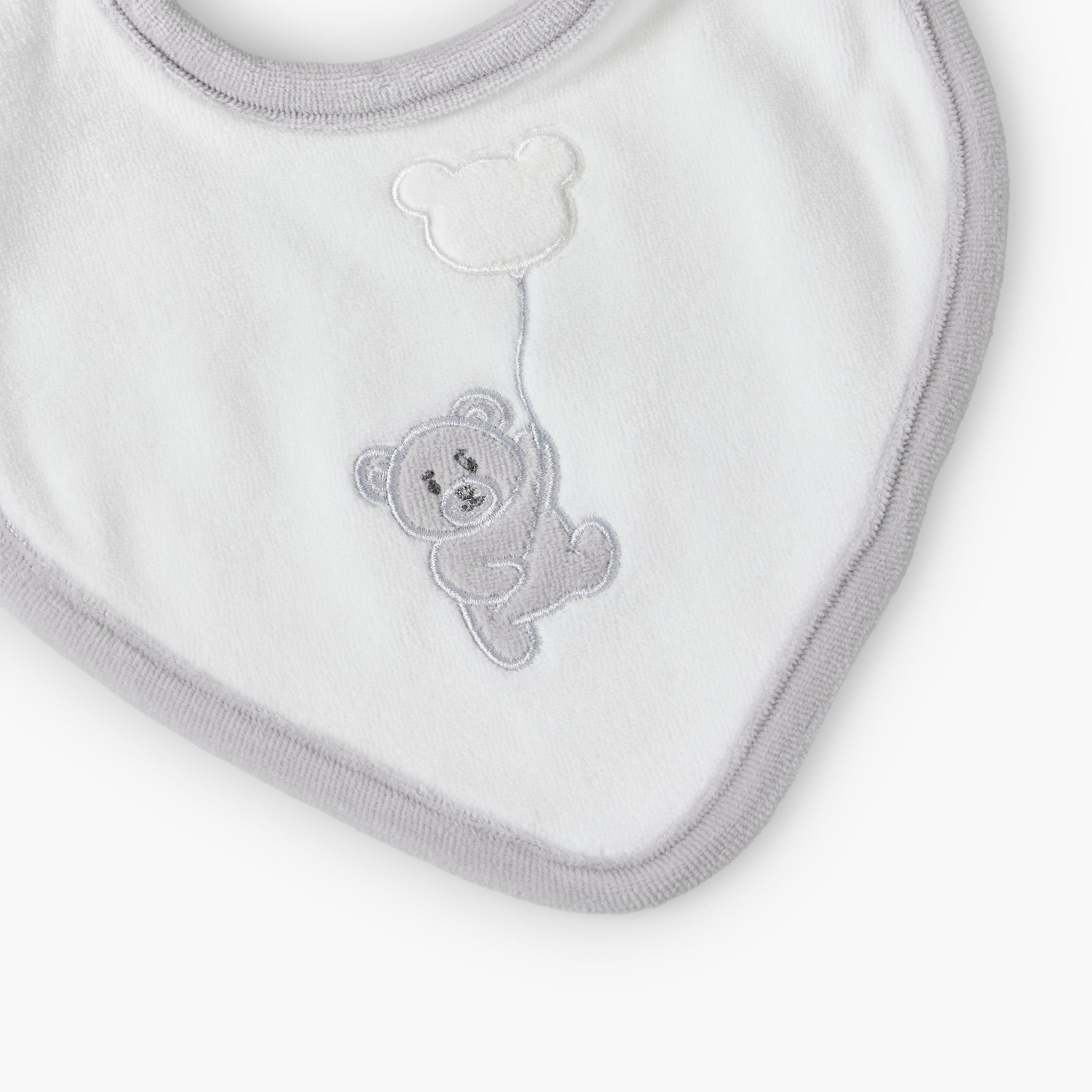 Giggles Baby Bib with Bear Embroidery-baby-feeding-bibs-image-3