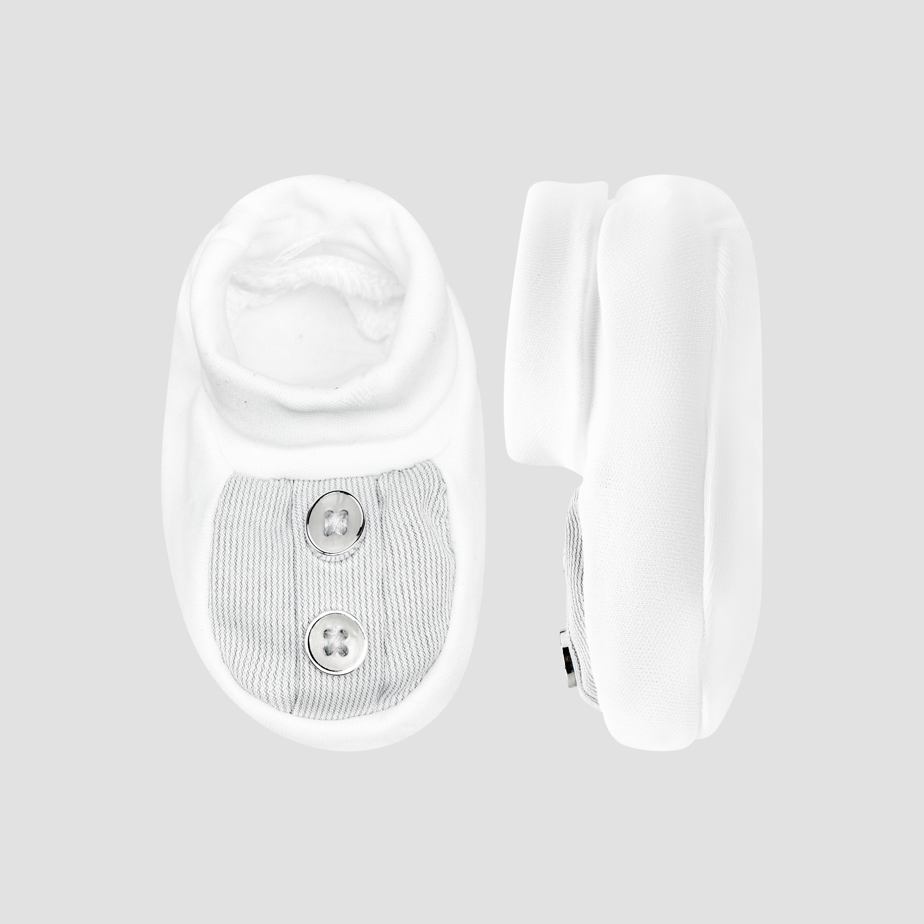 Giggles Booties with Elastic Cuff, Button Detail-baby-boys-shoes-booties-image-1