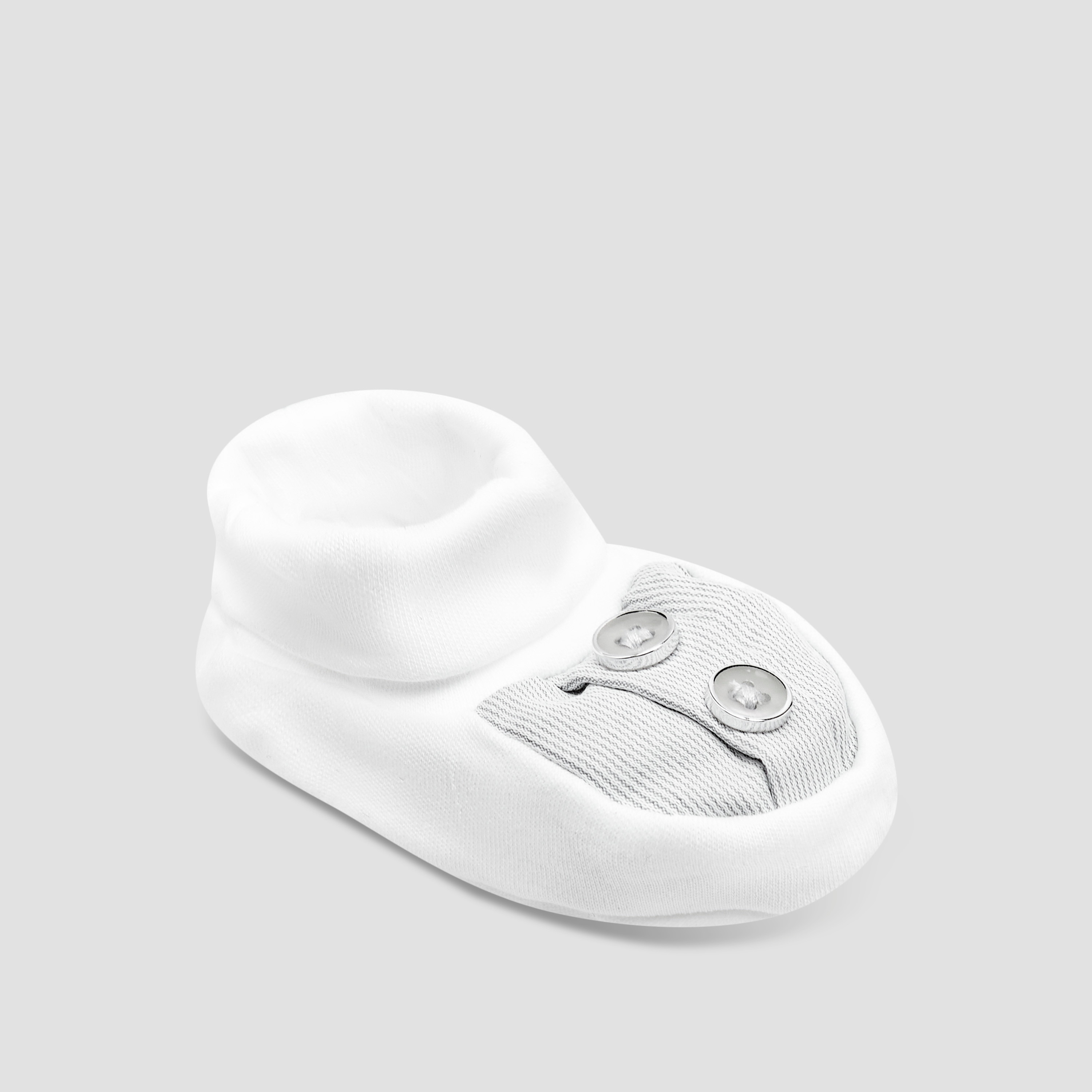 Giggles Booties with Elastic Cuff, Button Detail-baby-boys-shoes-booties-image-2