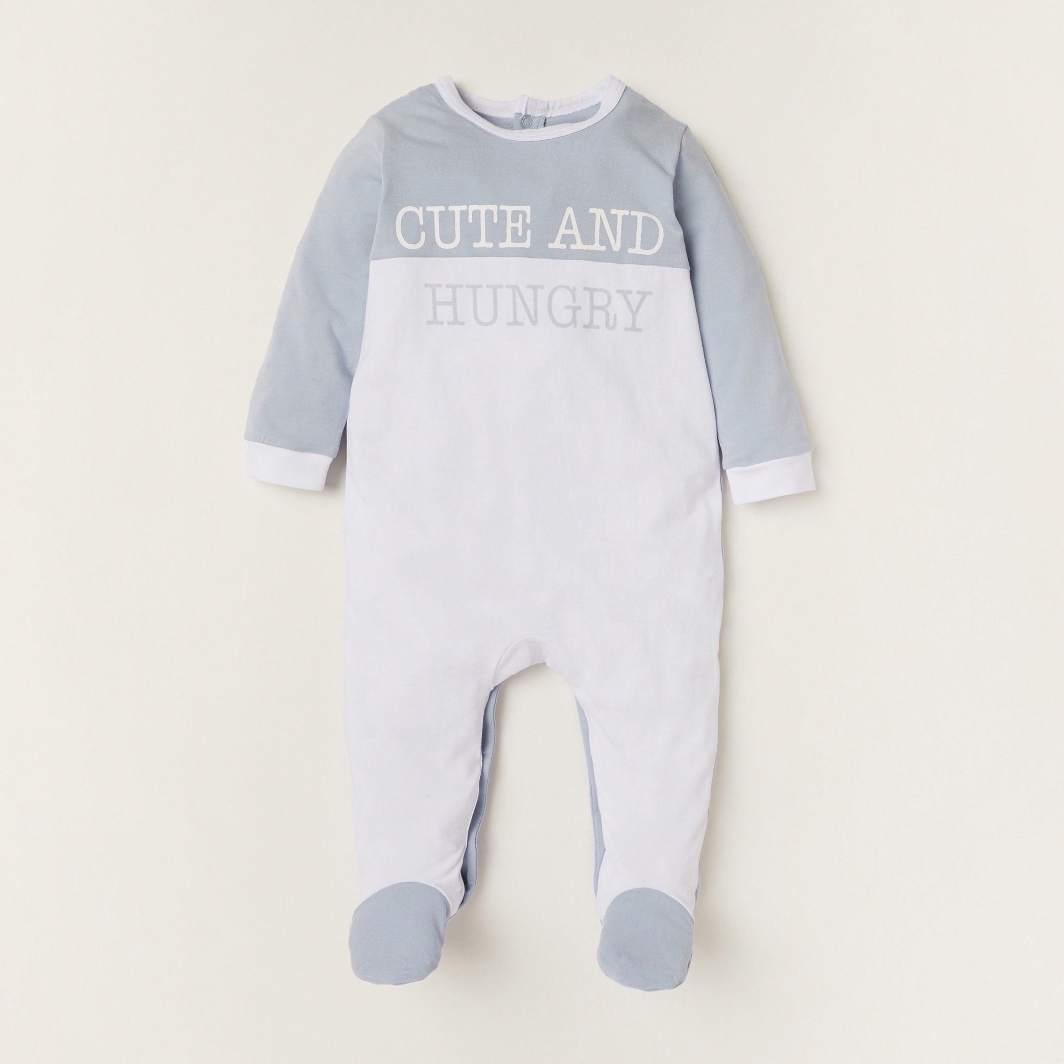 بدلة نوم مغلقة القدمين بأكمام طويلة وطبعات من جيجلز-baby-boys-clothing-nightwear-sleepsuits-image-1