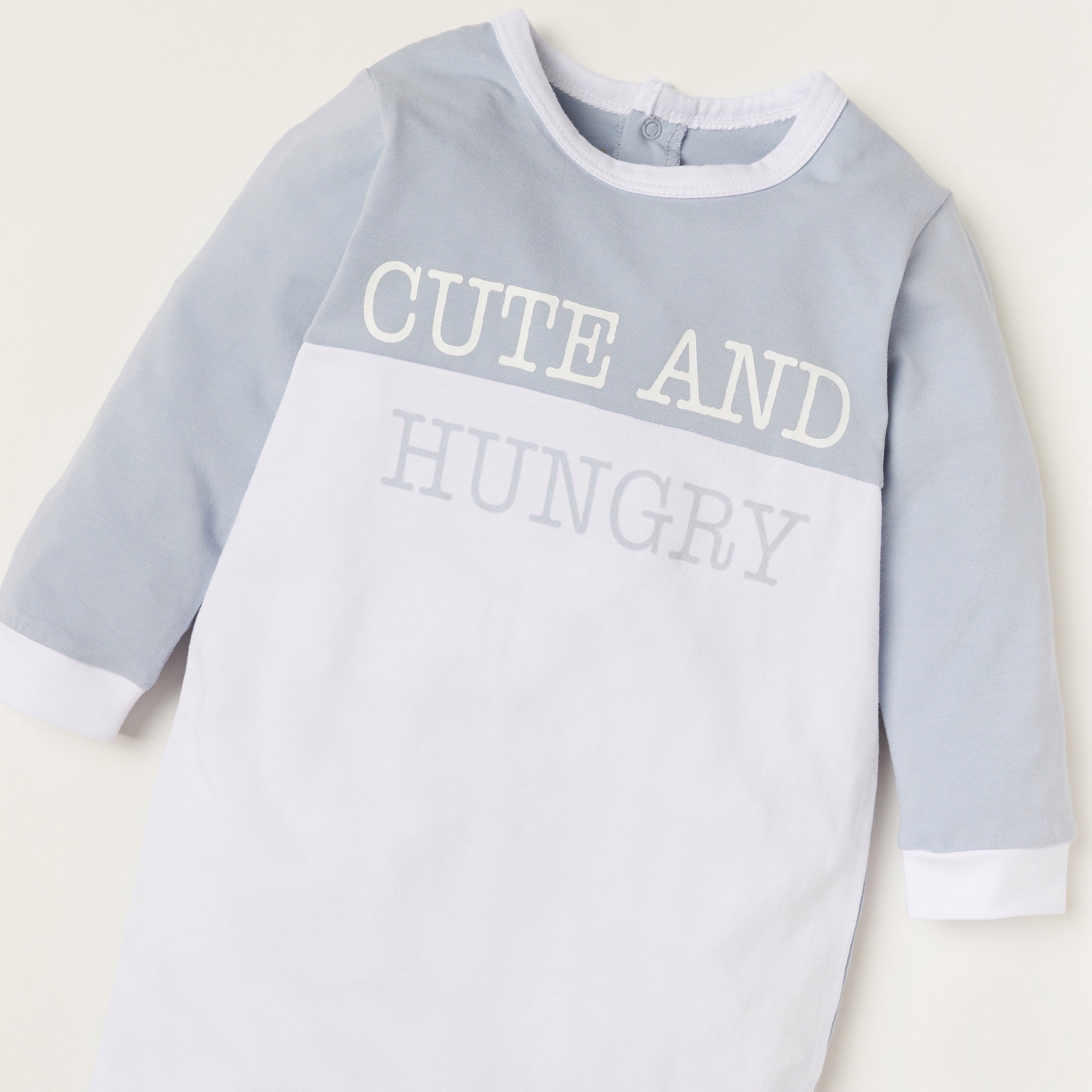 بدلة نوم مغلقة القدمين بأكمام طويلة وطبعات من جيجلز-baby-boys-clothing-nightwear-sleepsuits-image-2