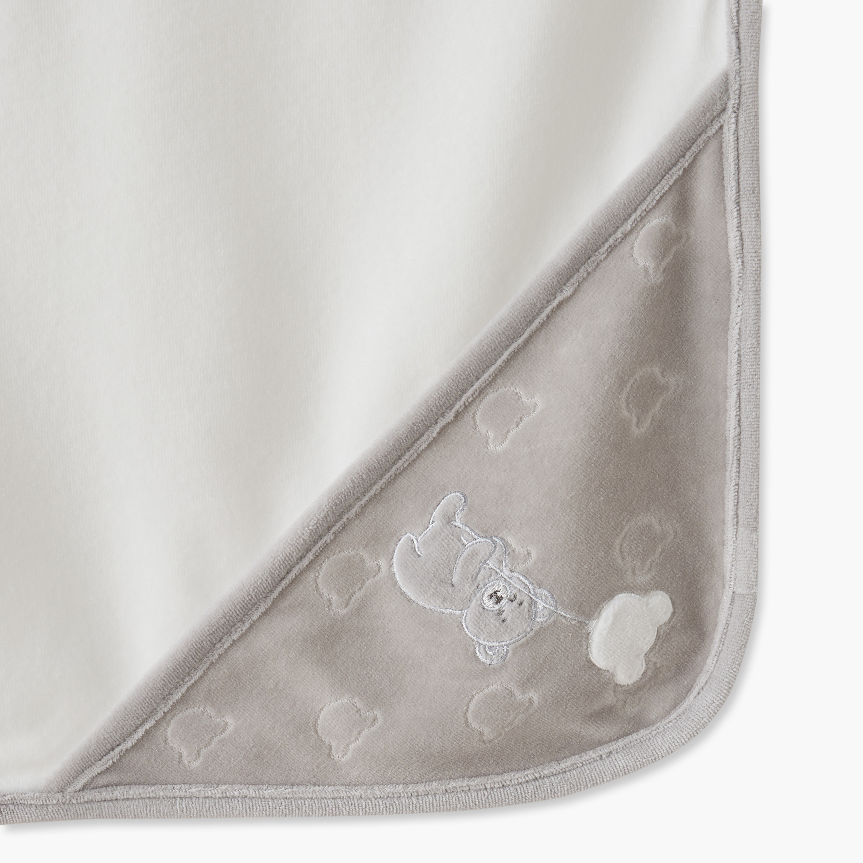 بطانية مواليد بقبعة وتطريزات دب من جيجلز-baby-nursery-blanketsandswaddles-receivingblankets-image-5