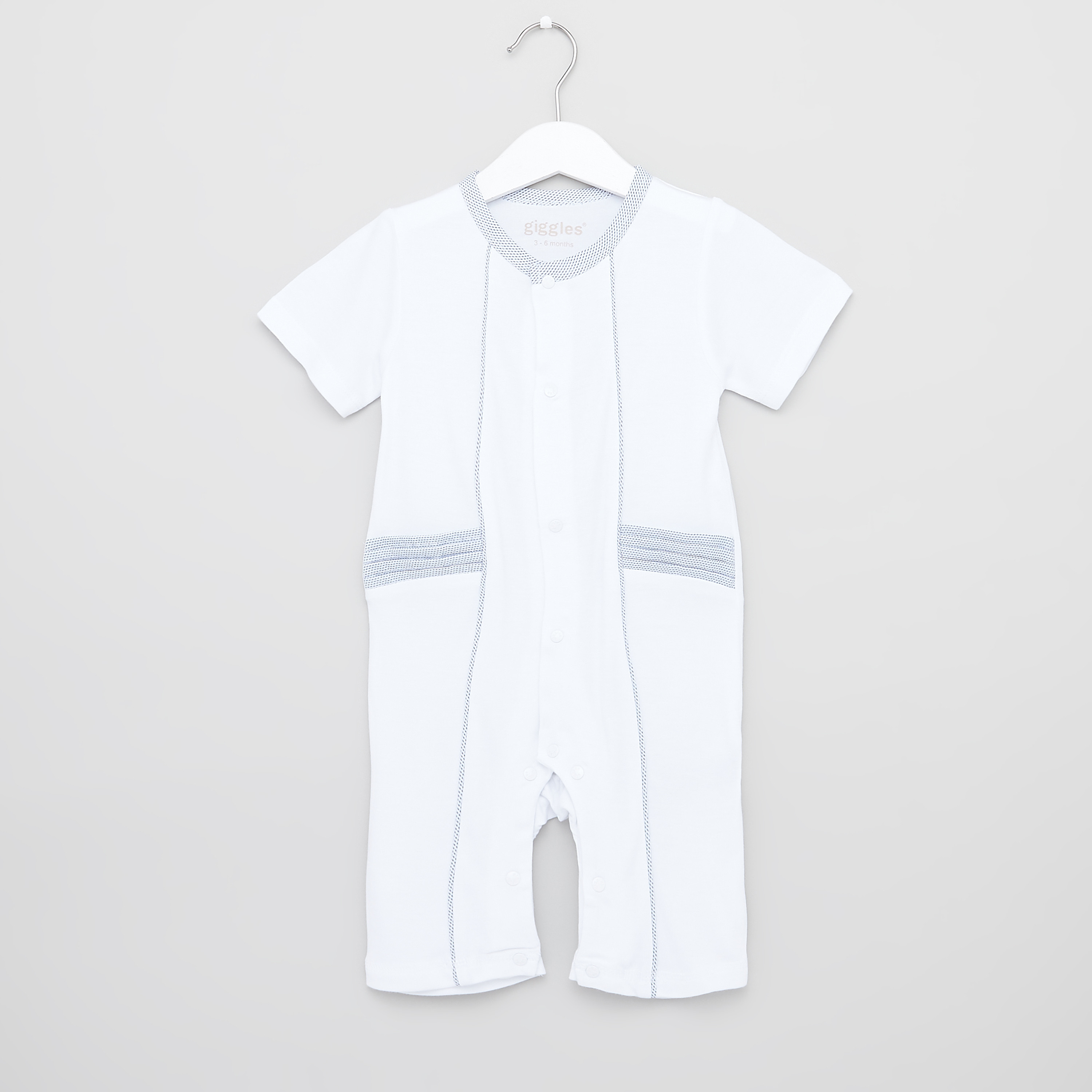 أفرول سادة بأكمام قصيرة من جيجلز-baby-boys-clothing-winterwear-rompers-image-1