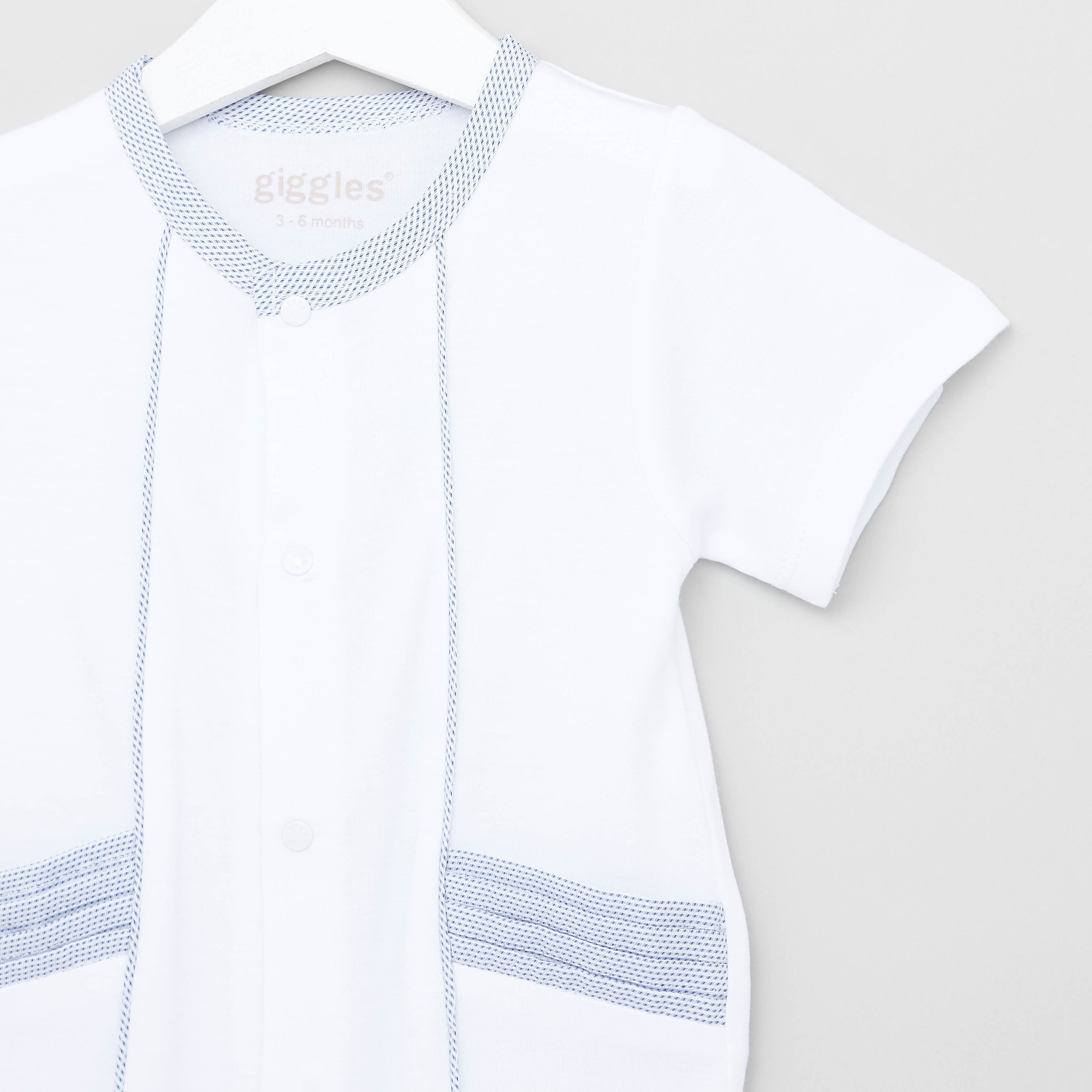 أفرول سادة بأكمام قصيرة من جيجلز-baby-boys-clothing-winterwear-rompers-image-2