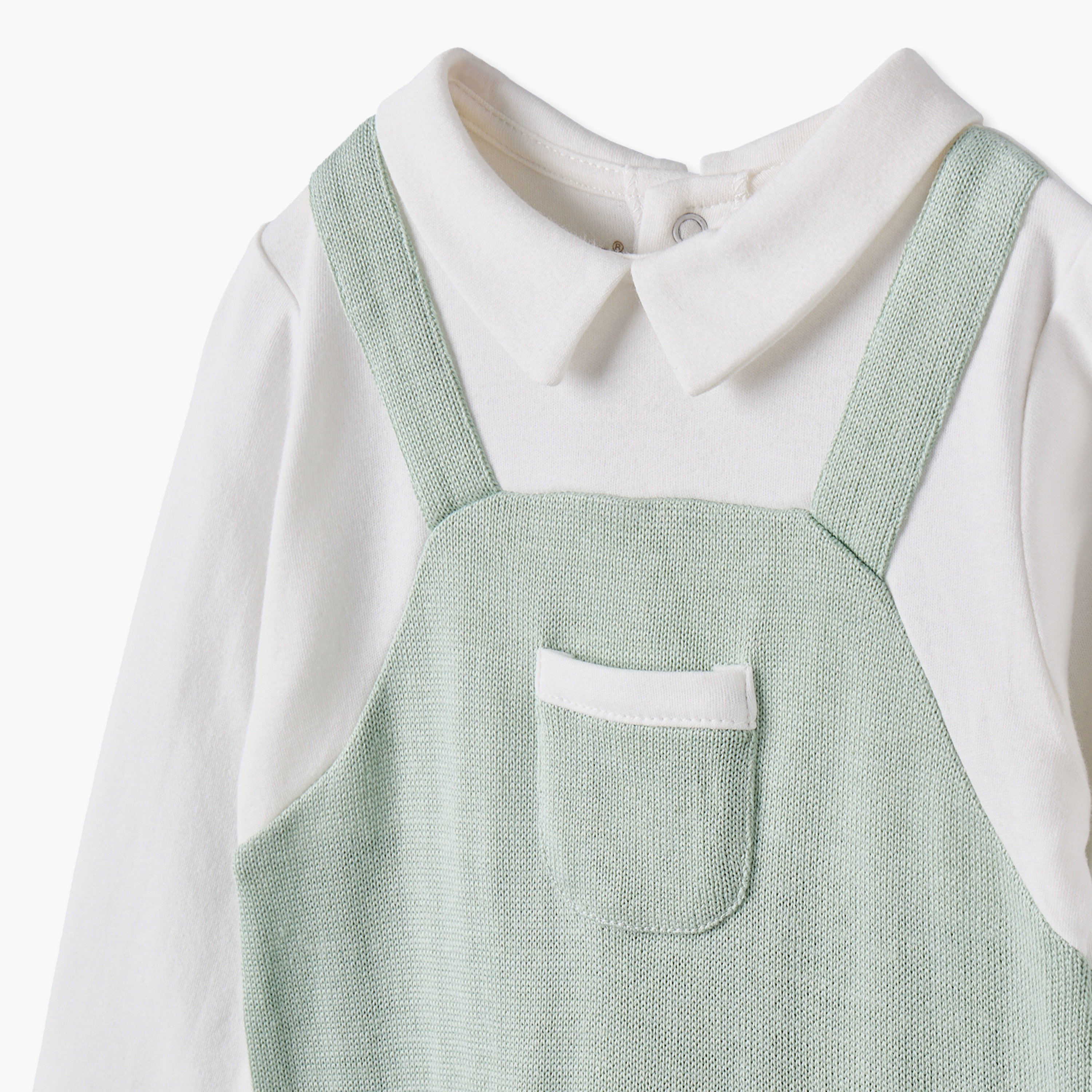 بدلة نوم قطنية بياقة عادية وأكمام طويلة وجيب من جيجلز-baby-boys-clothing-nightwear-sleepsuits-image-3