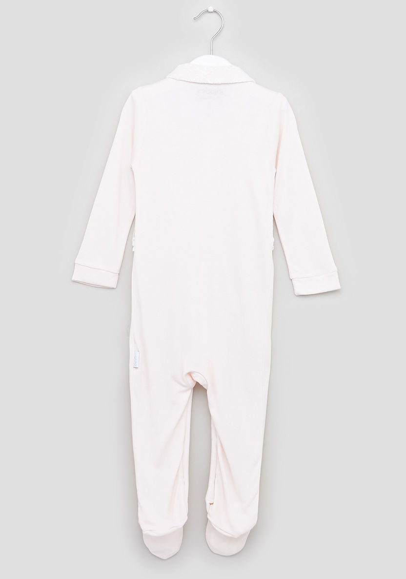 Giggles Lace Detail Closed Feet Sleepsuit with Long Sleeves-Sleepsuits-image-2