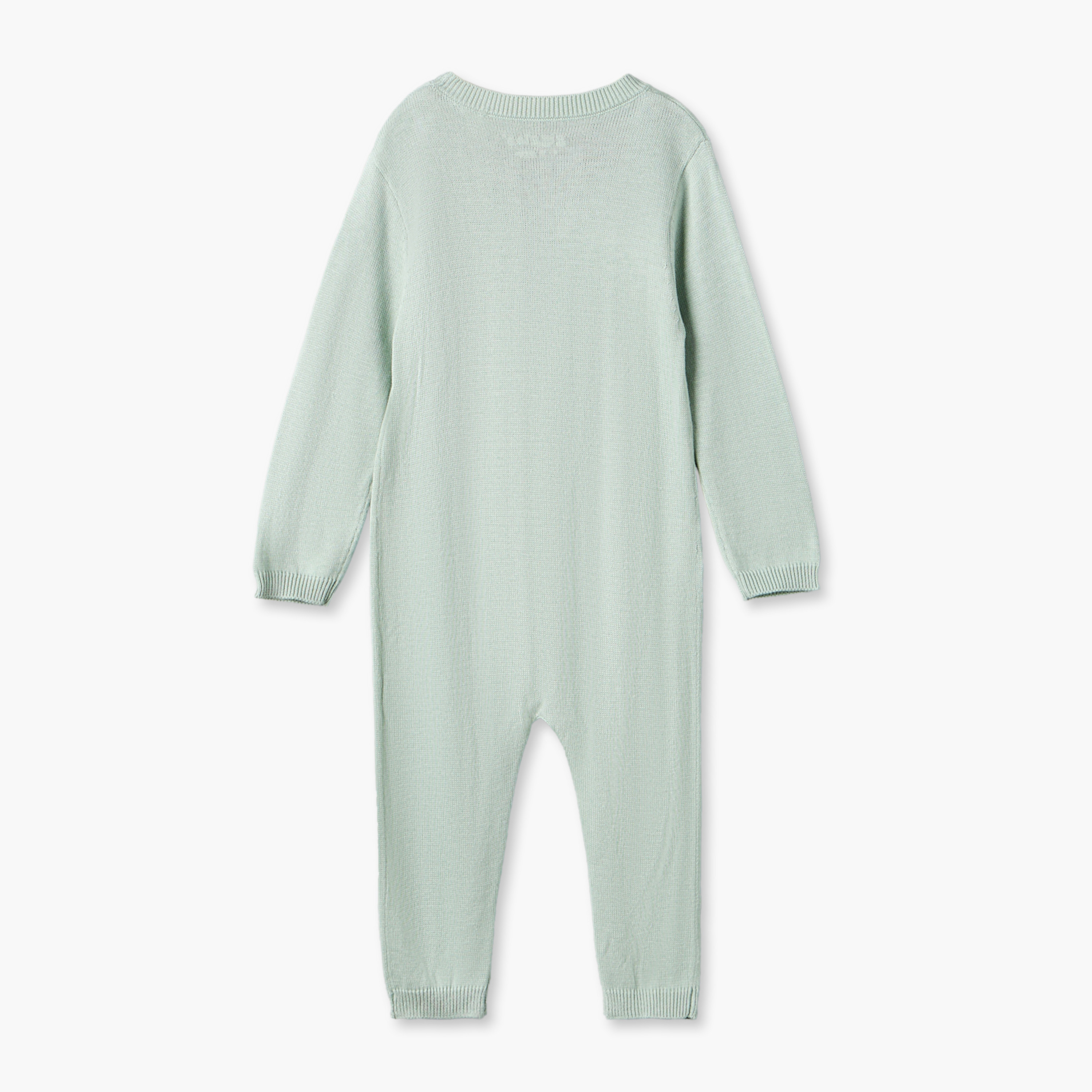 Giggles Cotton V-neck Long Sleeves Sleepsuit with Buttons-baby-boys-clothing-nightwear-sleepsuits-image-2