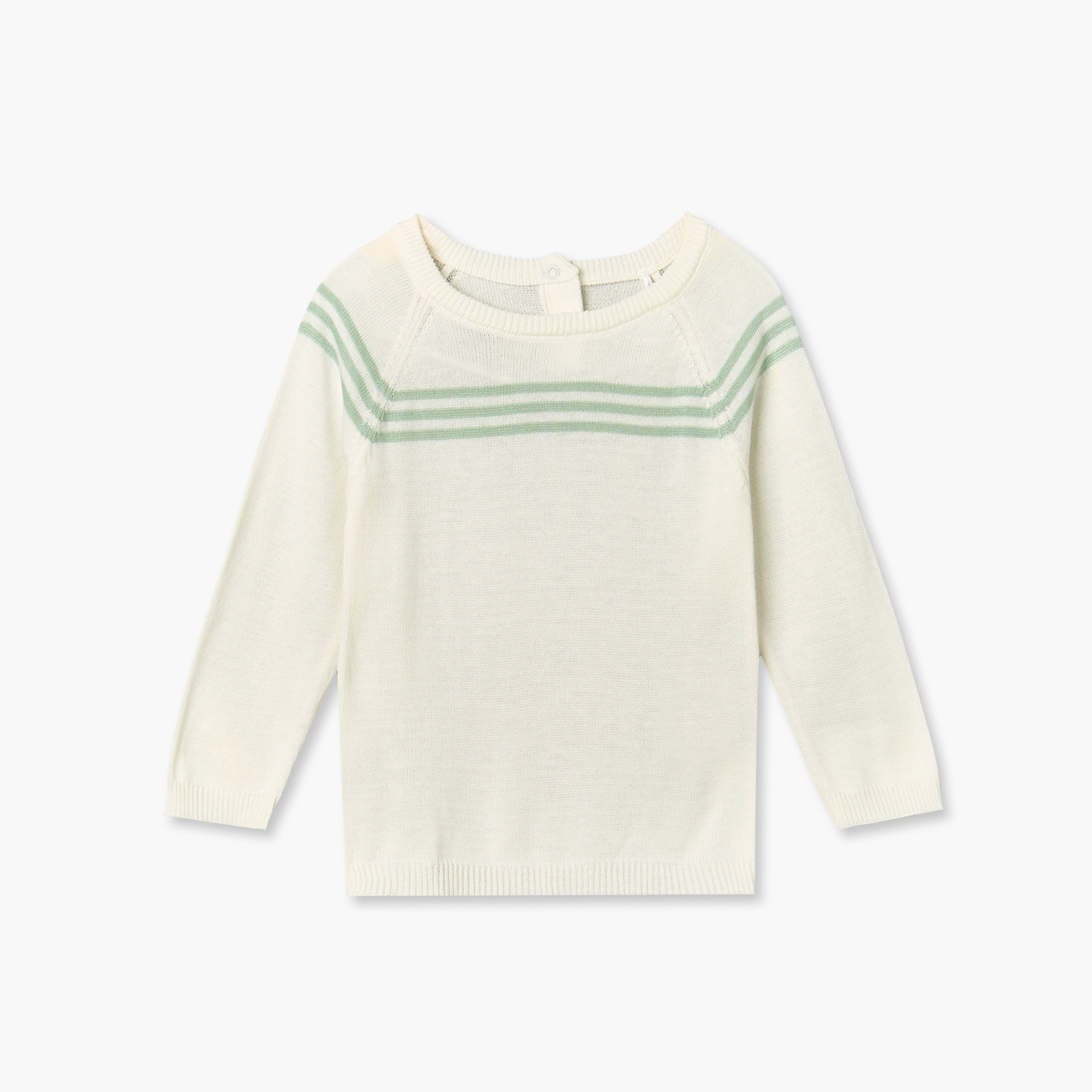 طقم بيجاما قطن بياقة مستديرة وأكمام طويلة وخطوط من جيجلز-baby-boys-clothing-nightwear-pyjamasets-image-2