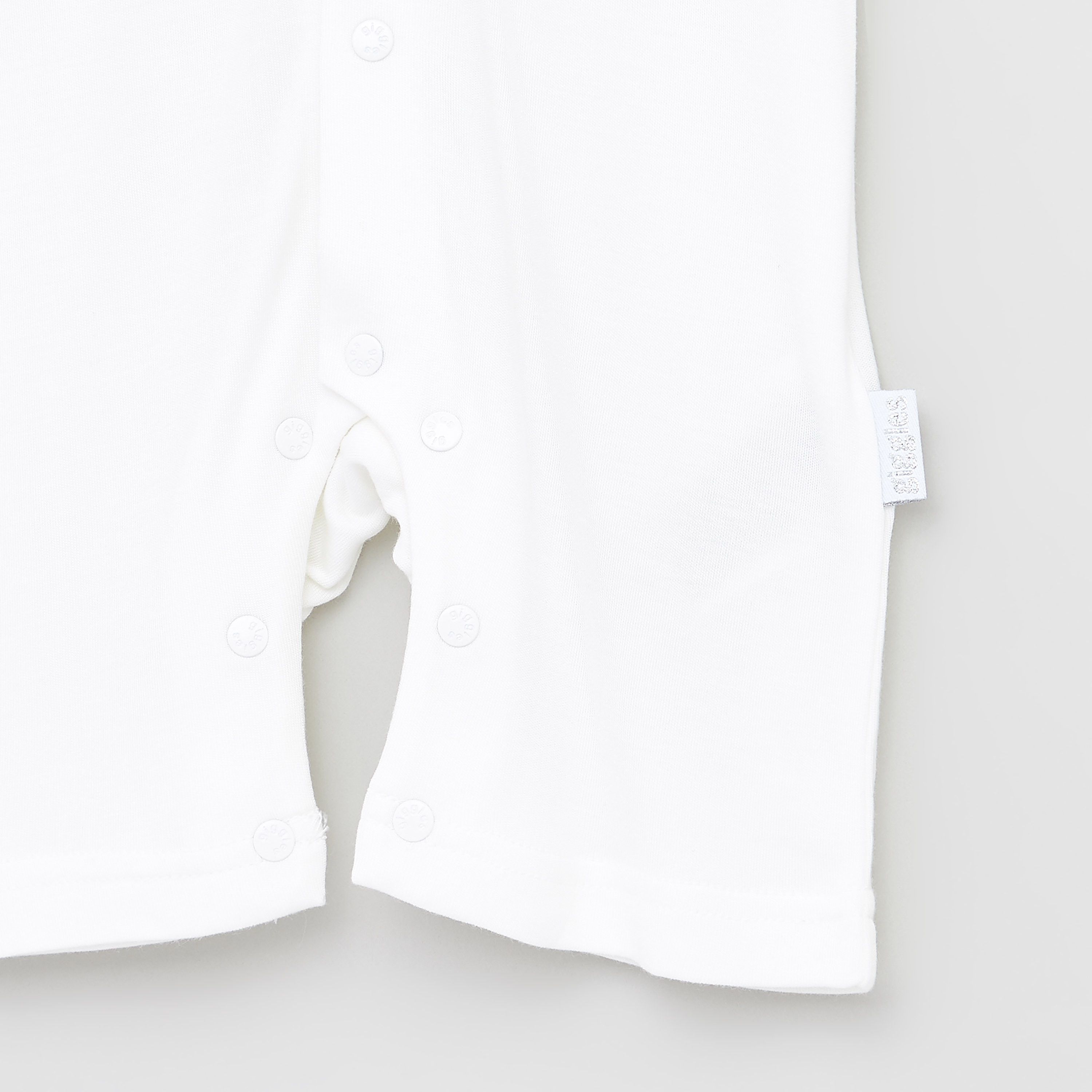 Giggles Embellished Detail Romper with Round Neck and Short Sleeves-baby-girls-clothing-rompers-image-4