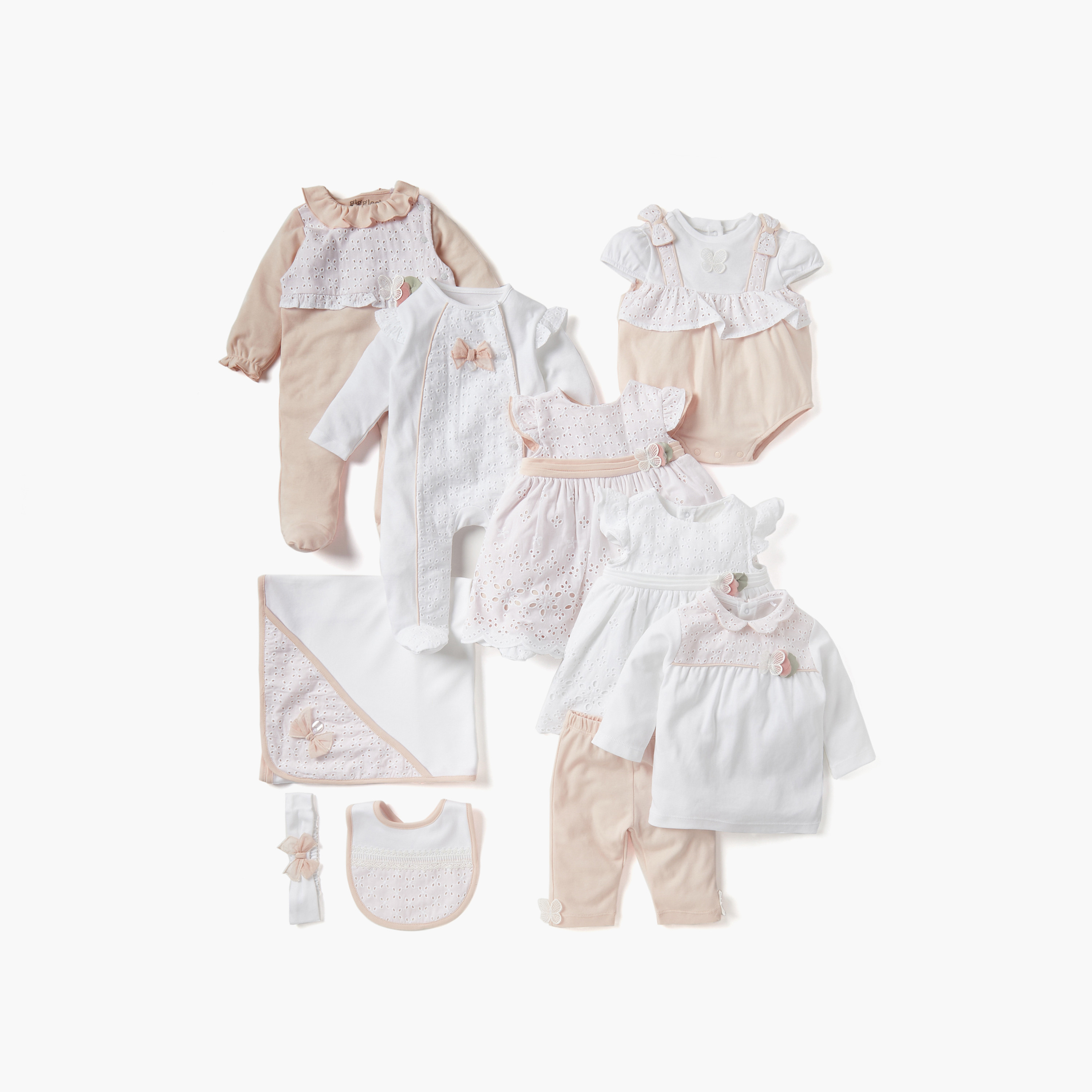 Giggles Bow Applique Closed Feet Sleepsuit with Long Sleeves-baby-girls-clothing-nightwear-sleepsuits-image-5