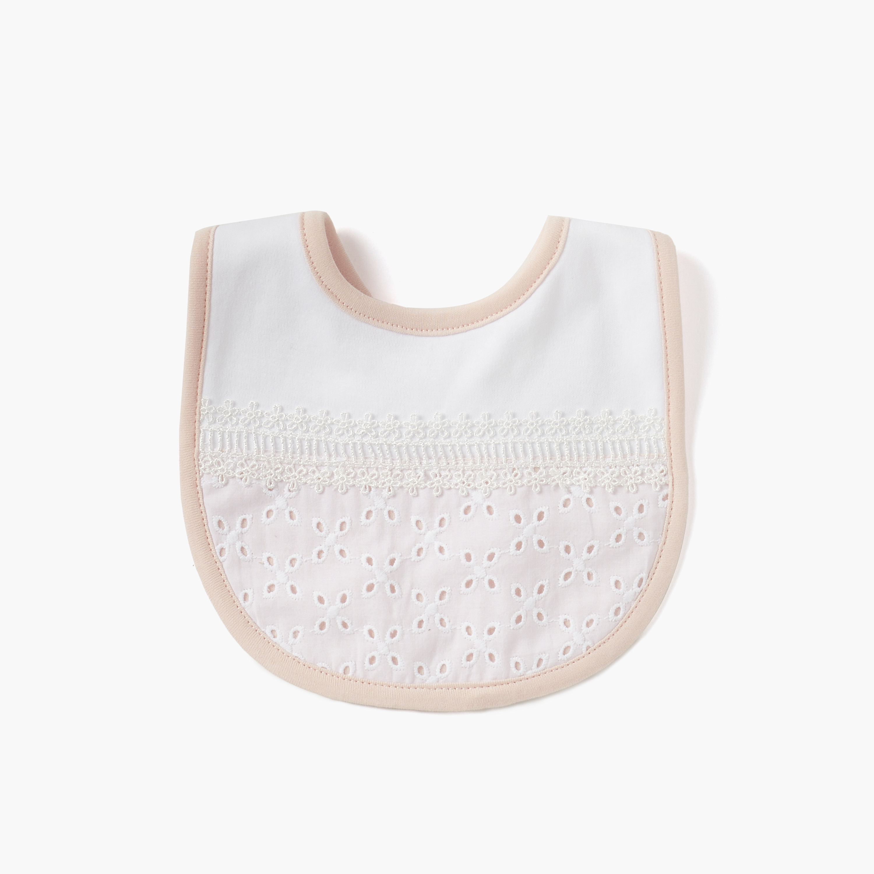Giggles Schiffli Muslin Bib with Button Closure-promo_babyshop_Buy3for10_UAE230426-image-1