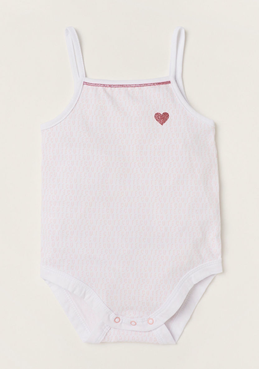 Giggles Printed Bodysuit with Spaghetti Straps-Bodysuits-image-0
