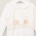 Giggles Lace Sleepsuit with Long Sleeves and Flower Applique-Sleepsuits-thumbnail-1