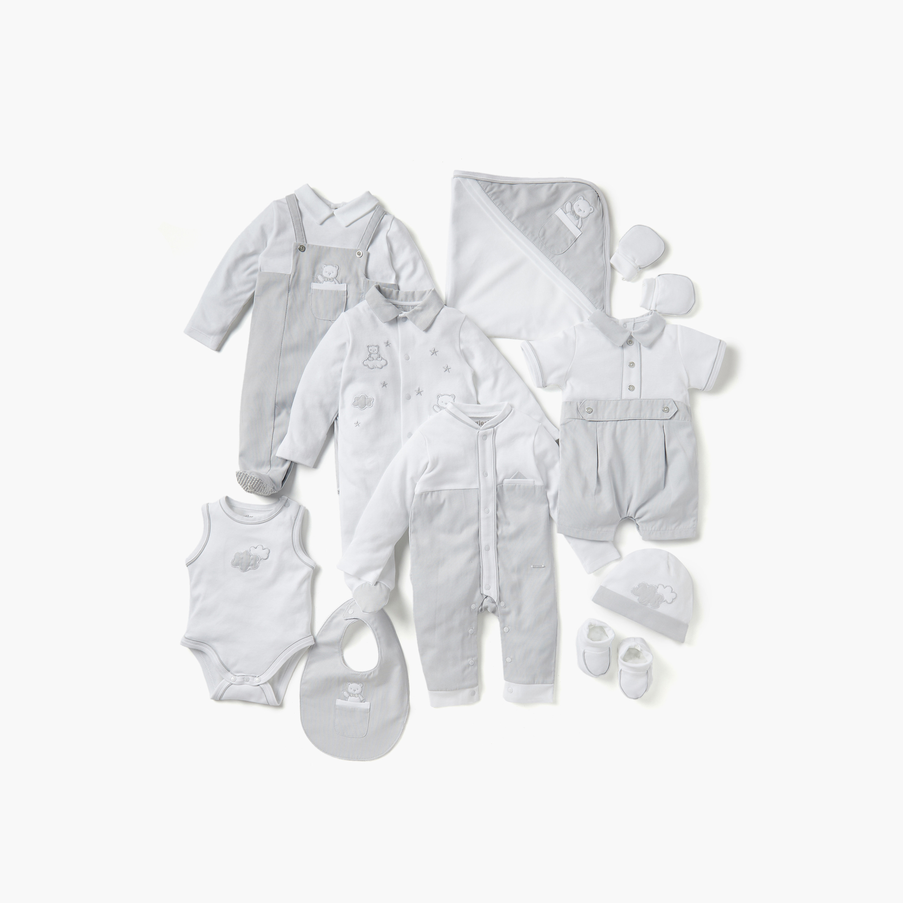 Giggles Applique Detail Closed Foot Sleepsuit with Long Sleeves and Collar-baby-boys-clothing-nightwear-sleepsuits-image-6