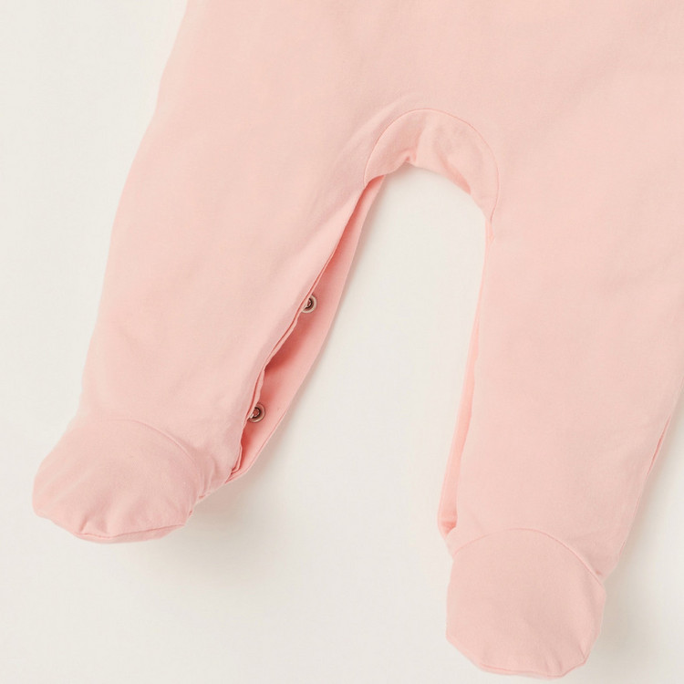 Giggles Printed Closed Feet Sleepsuit with Long Sleeves