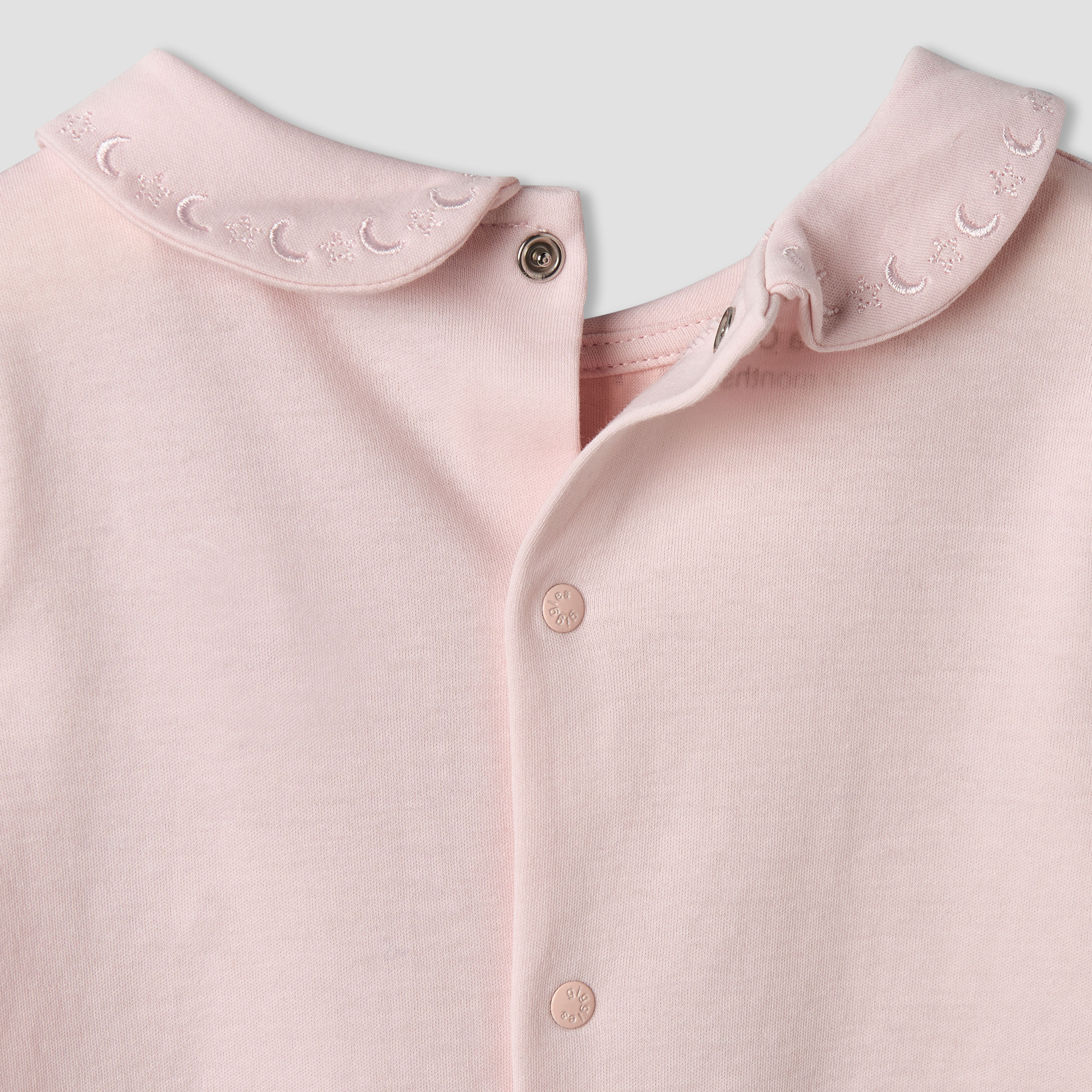Giggles Cotton Collared Neck Long Sleeve Sleepsuit with Embroidery-baby-girls-clothing-nightwear-sleepsuits-image-6