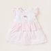 Giggles Dual Tone Round Neck Tiered Dress with Short Sleeves-Dresses%2C Gowns and Frocks-thumbnail-0