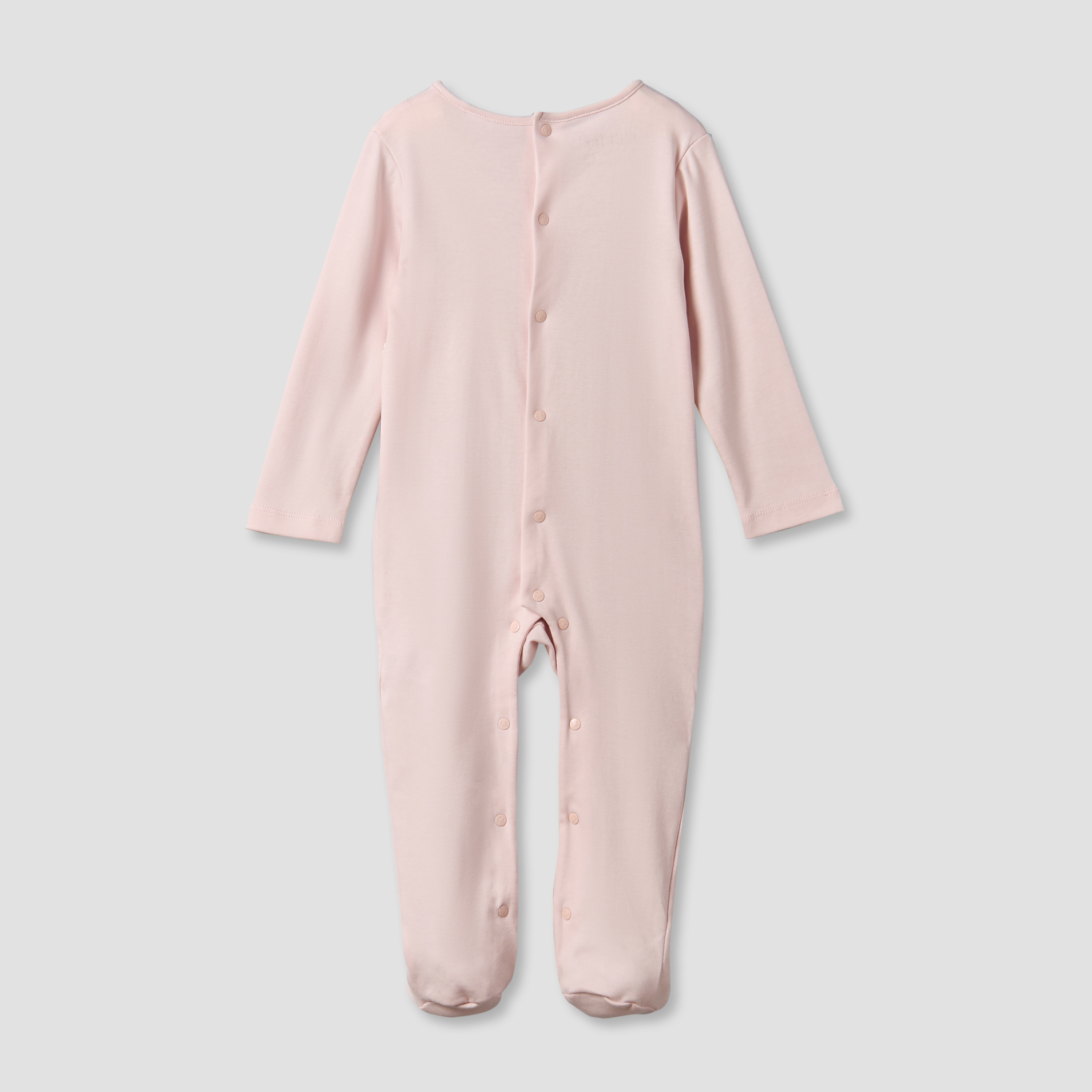 Giggles Cotton Round Neck Long Sleeve Sleepsuit with Snap Button Closure-baby-girls-clothing-nightwear-sleepsuits-image-3