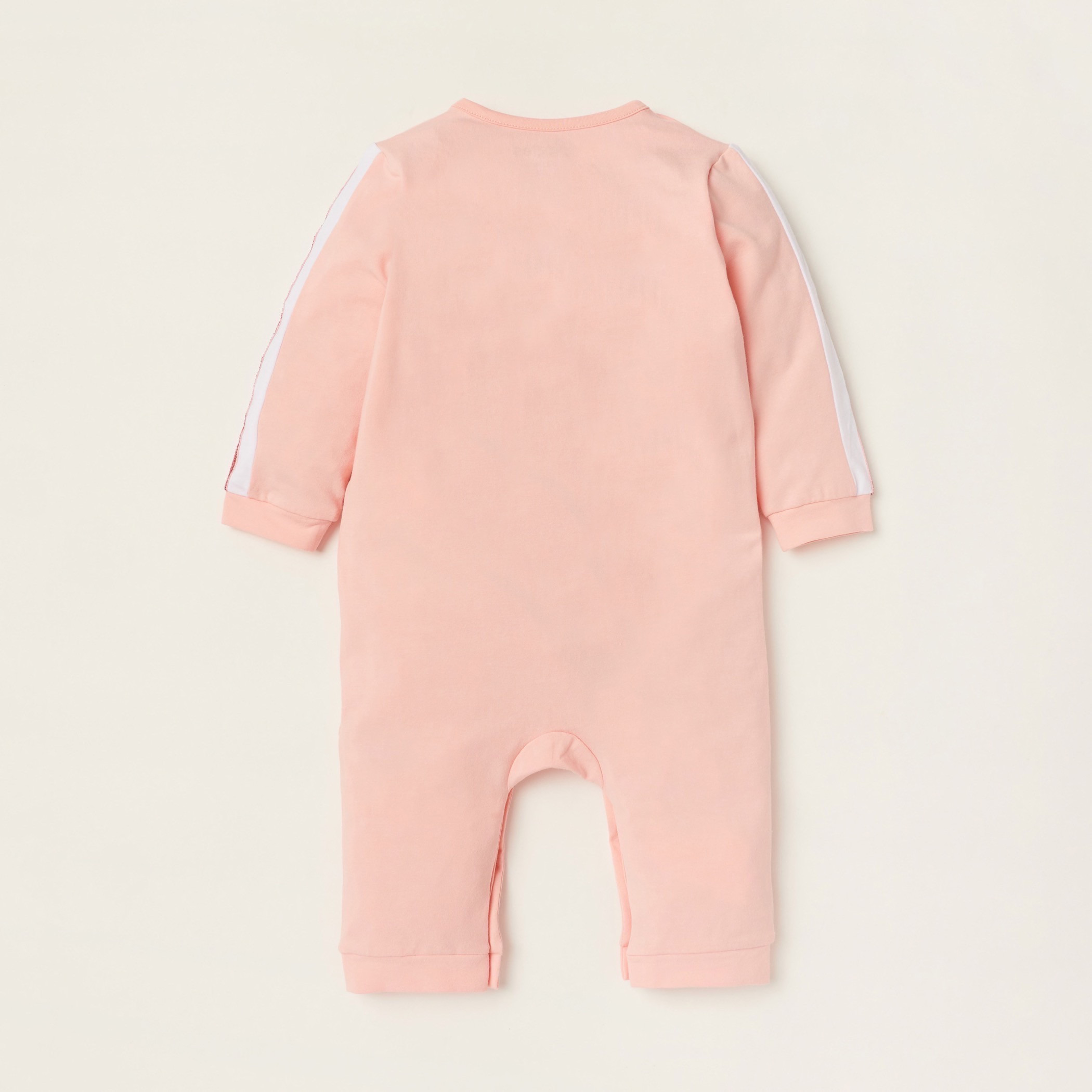 Giggles Round Neck Sleepsuit with Long Sleeves and Button Closure-baby-girls-clothing-nightwear-sleepsuits-image-4