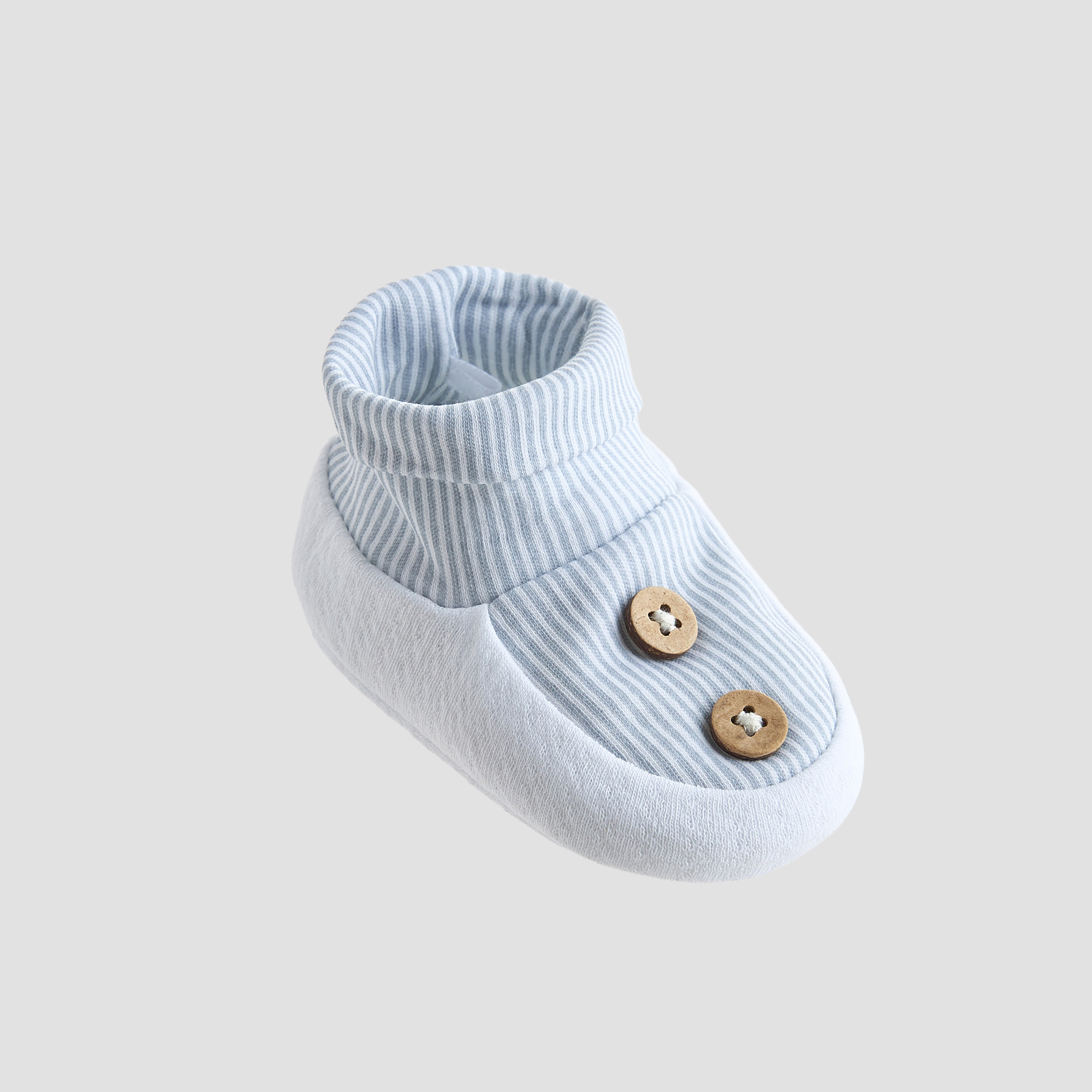 Giggles Striped Booties-baby-boys-shoes-booties-image-2