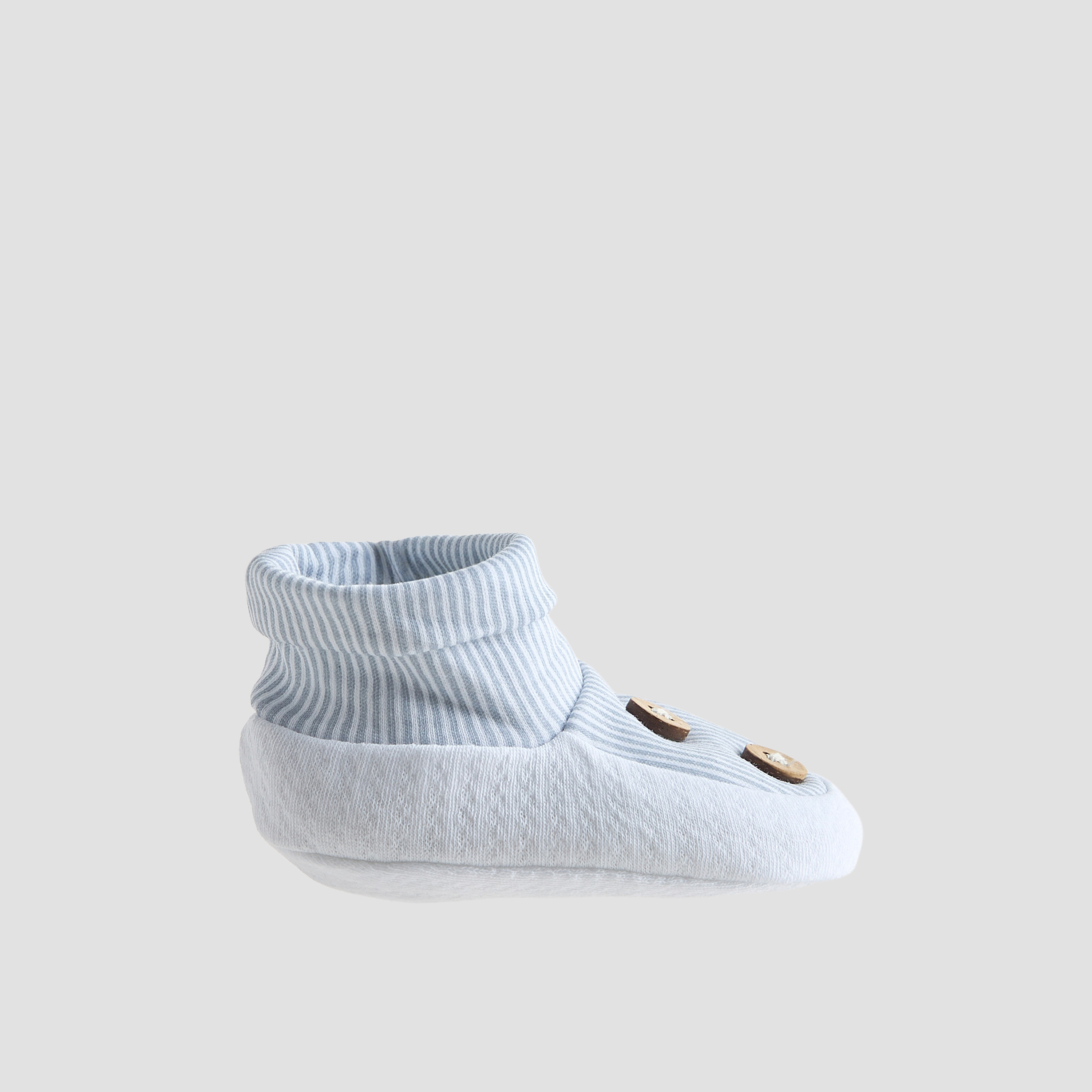 Giggles Striped Booties-baby-boys-shoes-booties-image-3