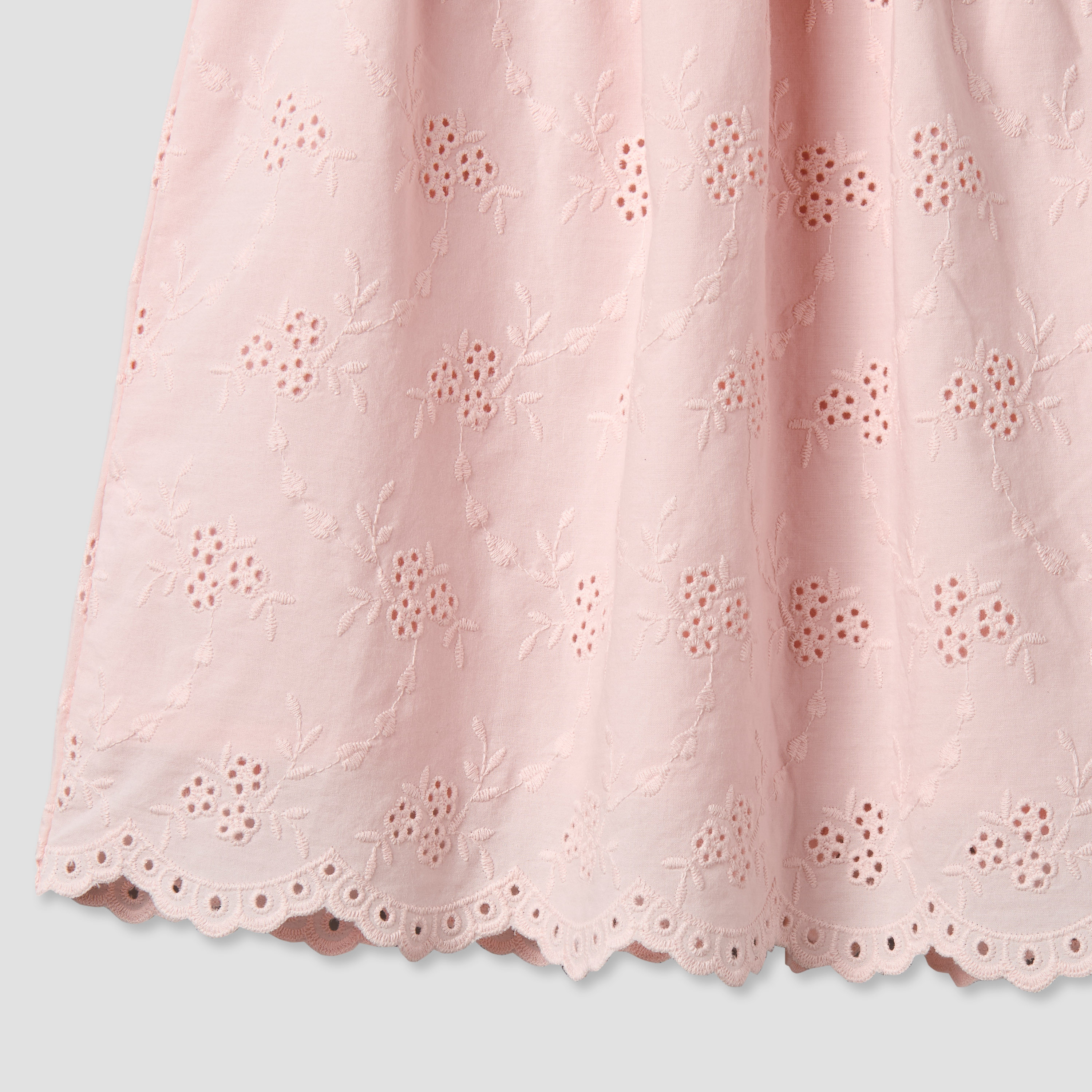 Giggles Square Neck Short Sleeve Dress with Embroidery-baby-girls-clothing-dressesandjumpsuits-image-5