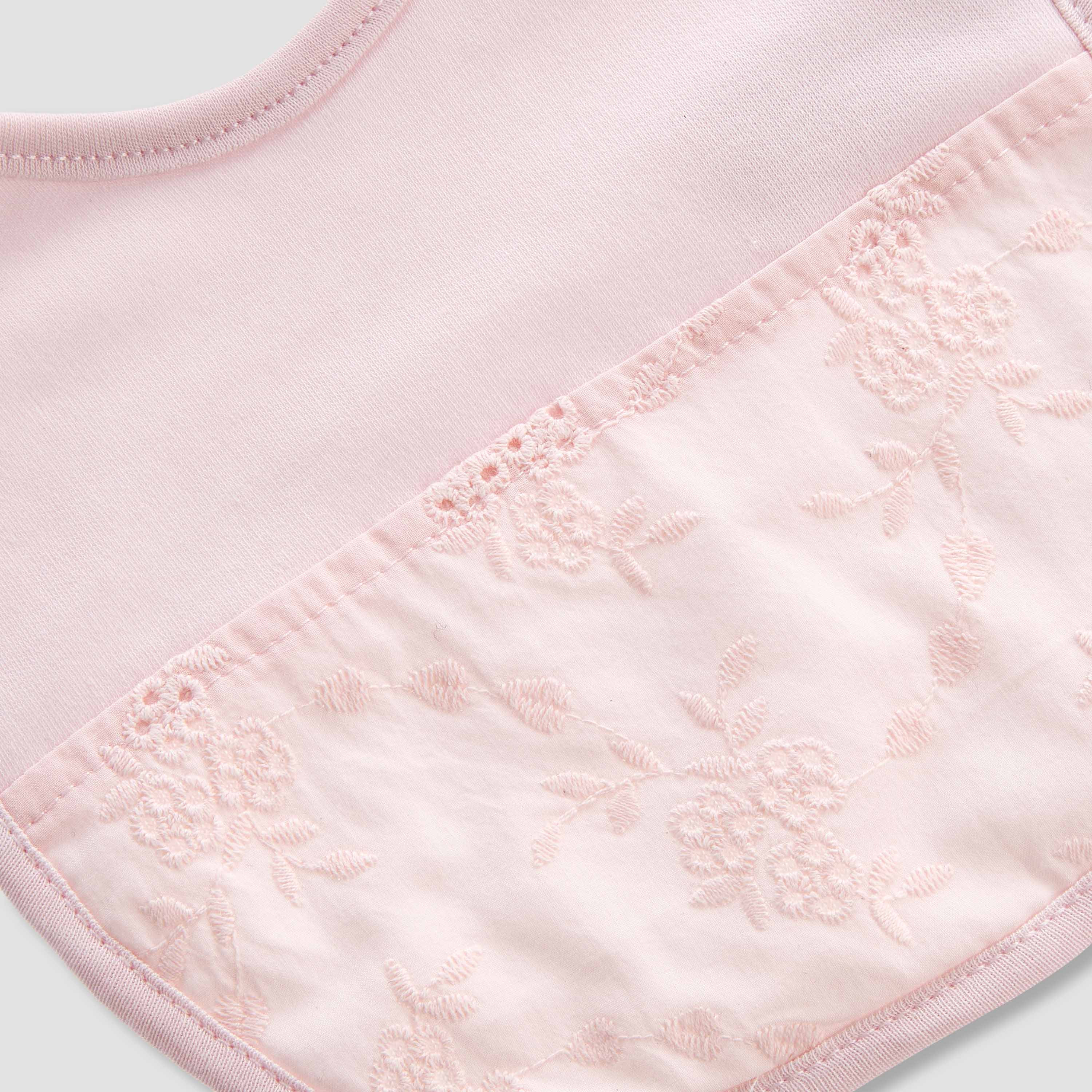 Giggles Baby Bib with Embroidered Design-baby-feeding-bibs-image-3