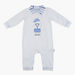 Giggles Striped Collared Polka Dot Print Sleepsuit with Long Sleeves-Sleepsuits-thumbnail-0