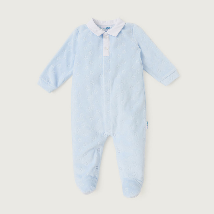 Juniors Sleepsuit with Long Sleeves and Collar