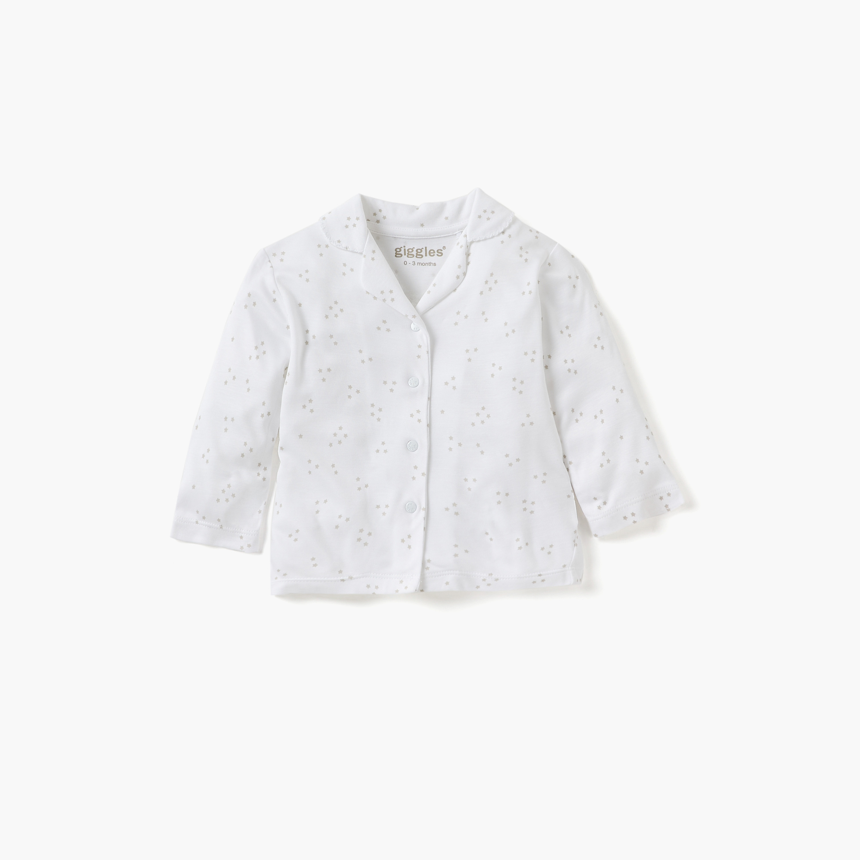Giggles Star Print Shirt and Pyjama Set-baby-boys-clothing-nightwear-pyjamasets-image-2