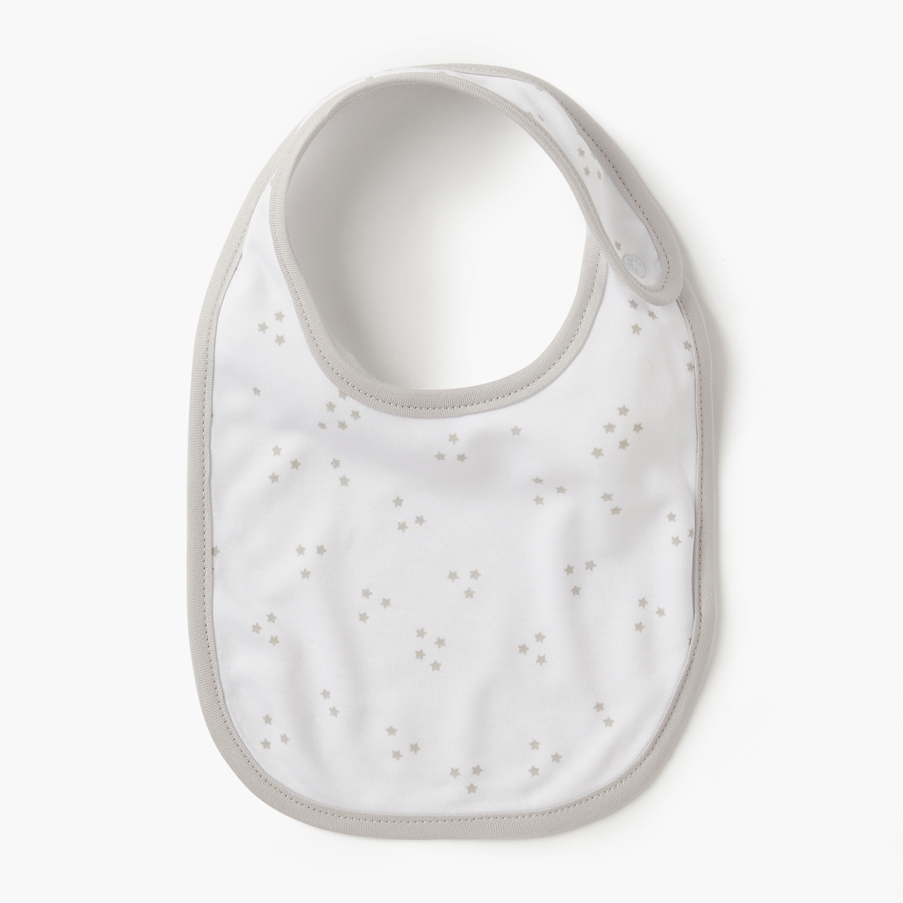 Giggles Star Print Bib with Button Closure-promo_babyshop_Buy3for10_UAE230426-image-2