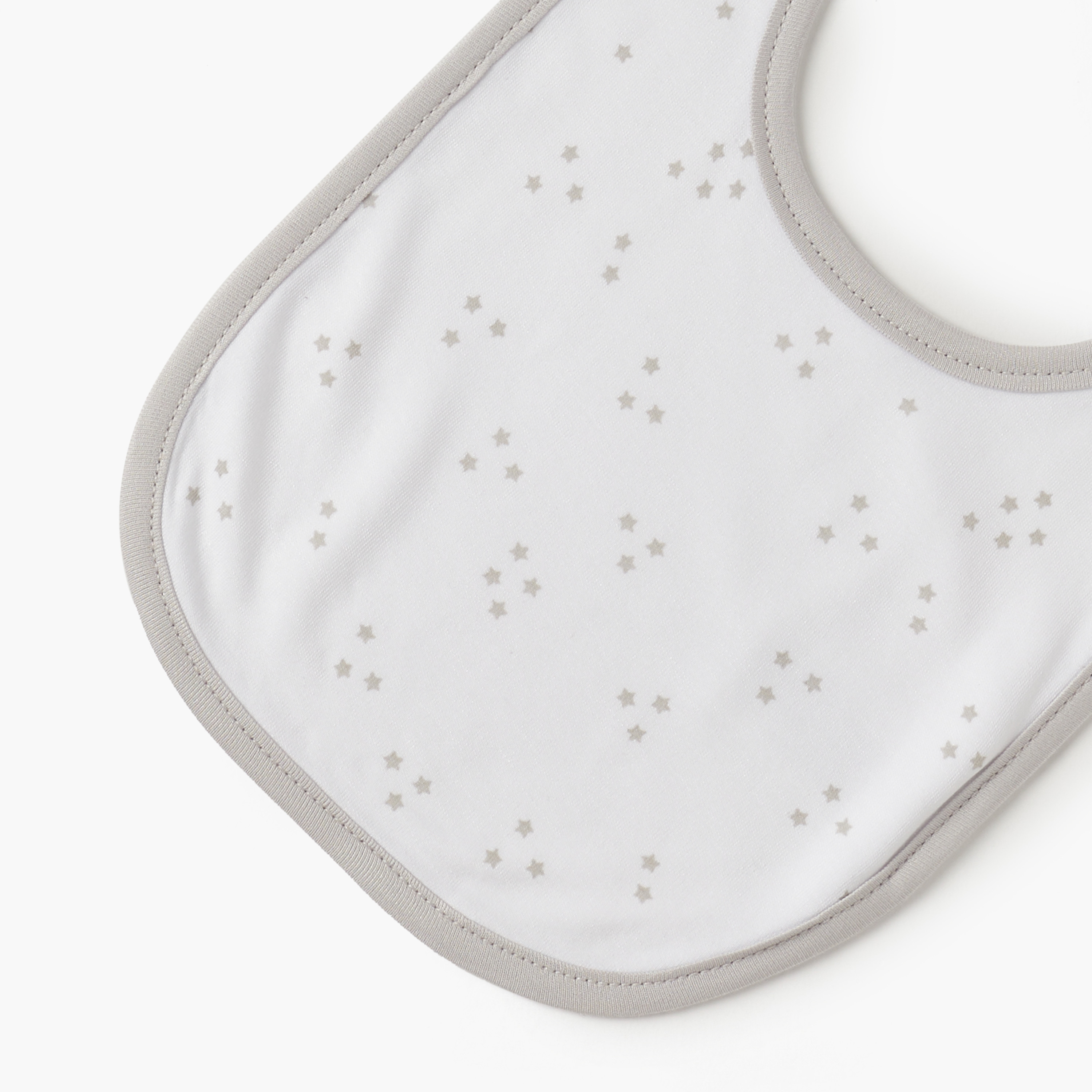 Giggles Star Print Bib with Button Closure-promo_babyshop_Buy3for10_UAE230426-image-3