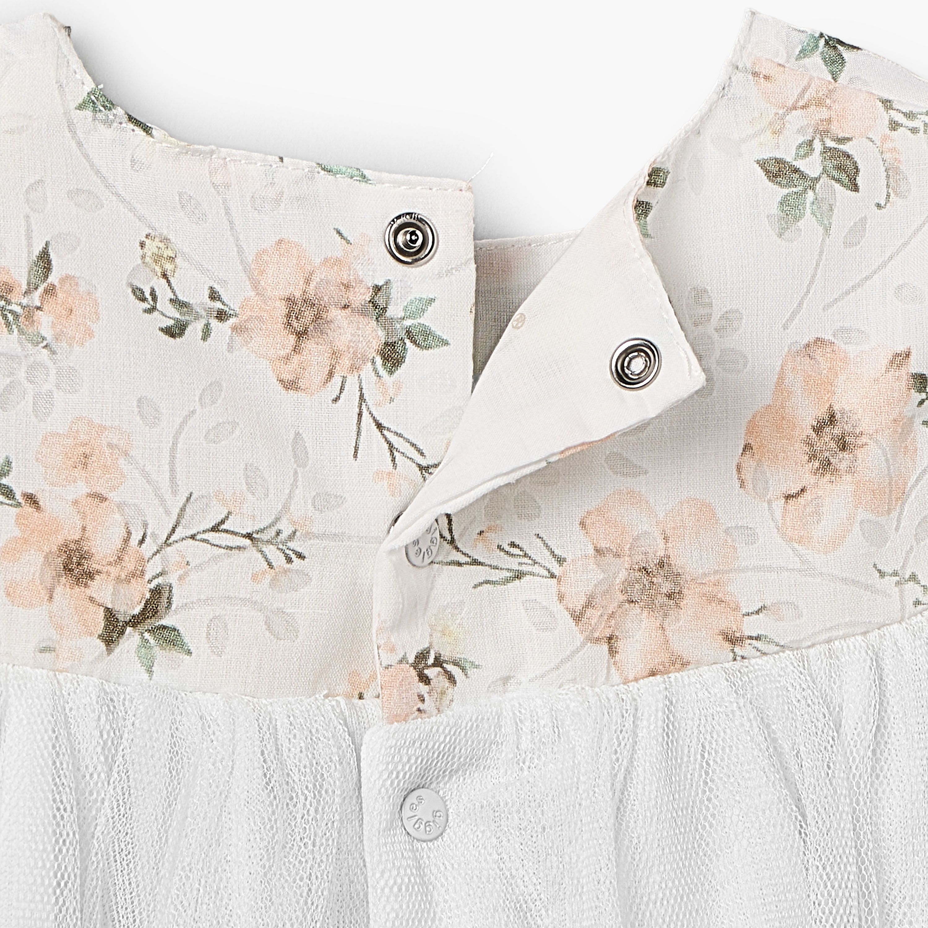 Giggles Square Neck Short Sleeves A-line Dress with Floral Print-baby-girls-clothing-dressesandjumpsuits-image-5