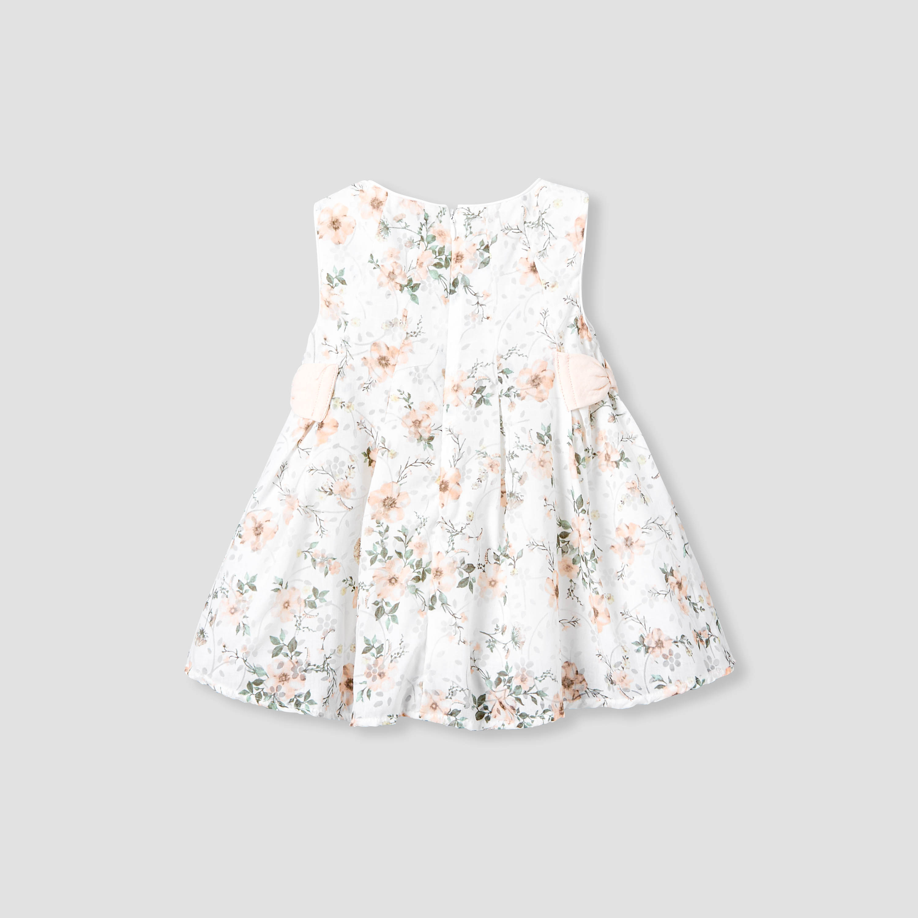 Giggles Round Neck Sleeveless A-line Dress with Floral Print-baby-girls-clothing-dressesandjumpsuits-image-2