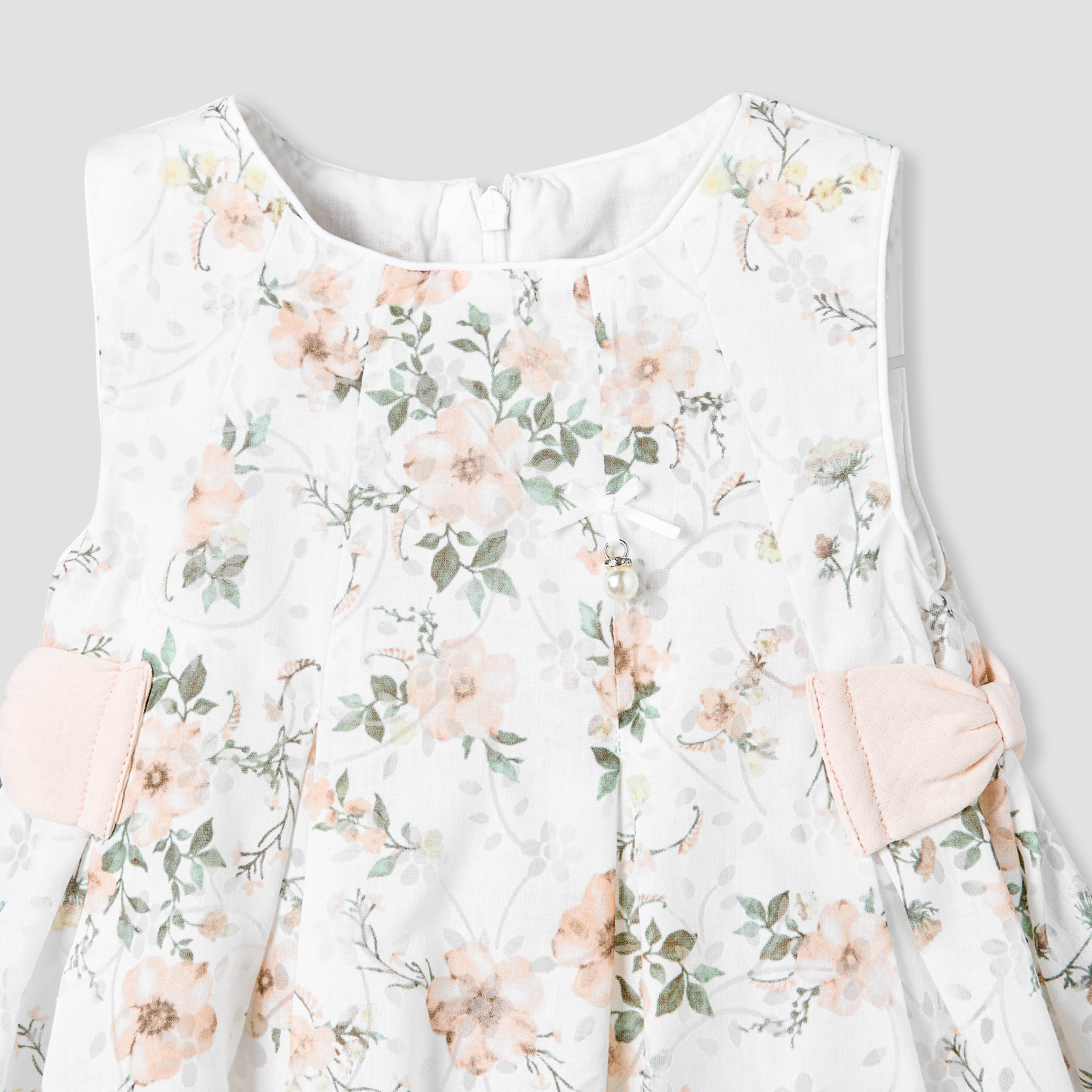Giggles Round Neck Sleeveless A-line Dress with Floral Print-baby-girls-clothing-dressesandjumpsuits-image-3