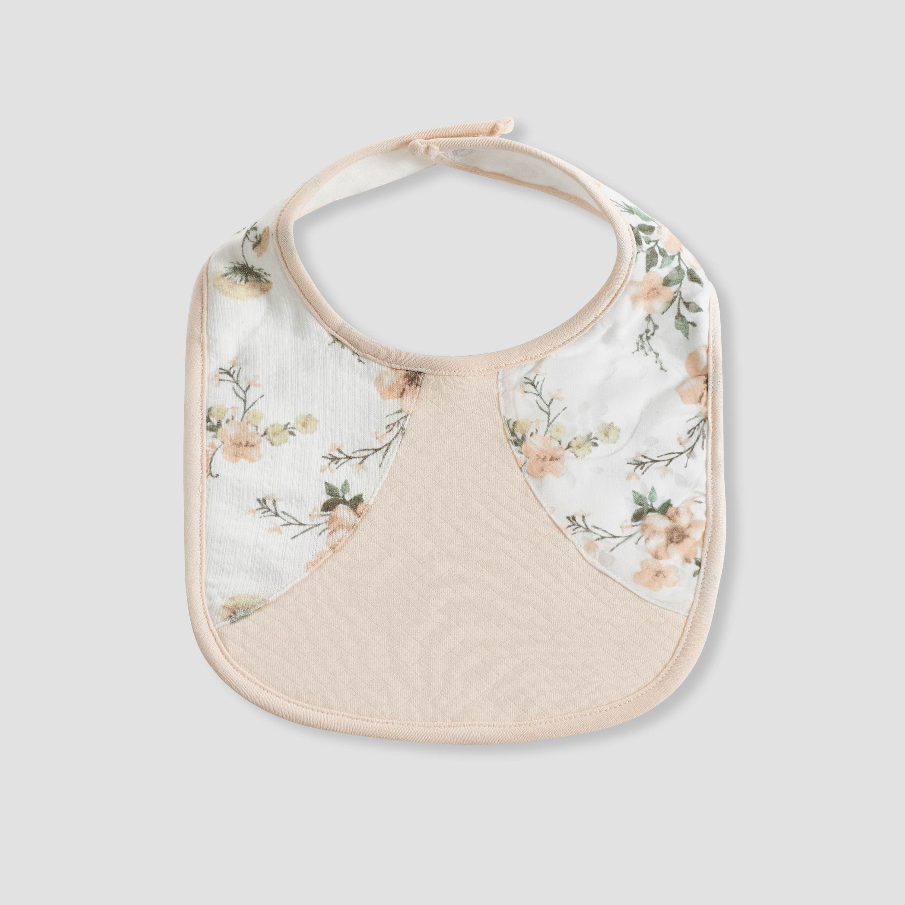 Giggles Baby Bib with Floral Print-baby-feeding-bibs-image-1