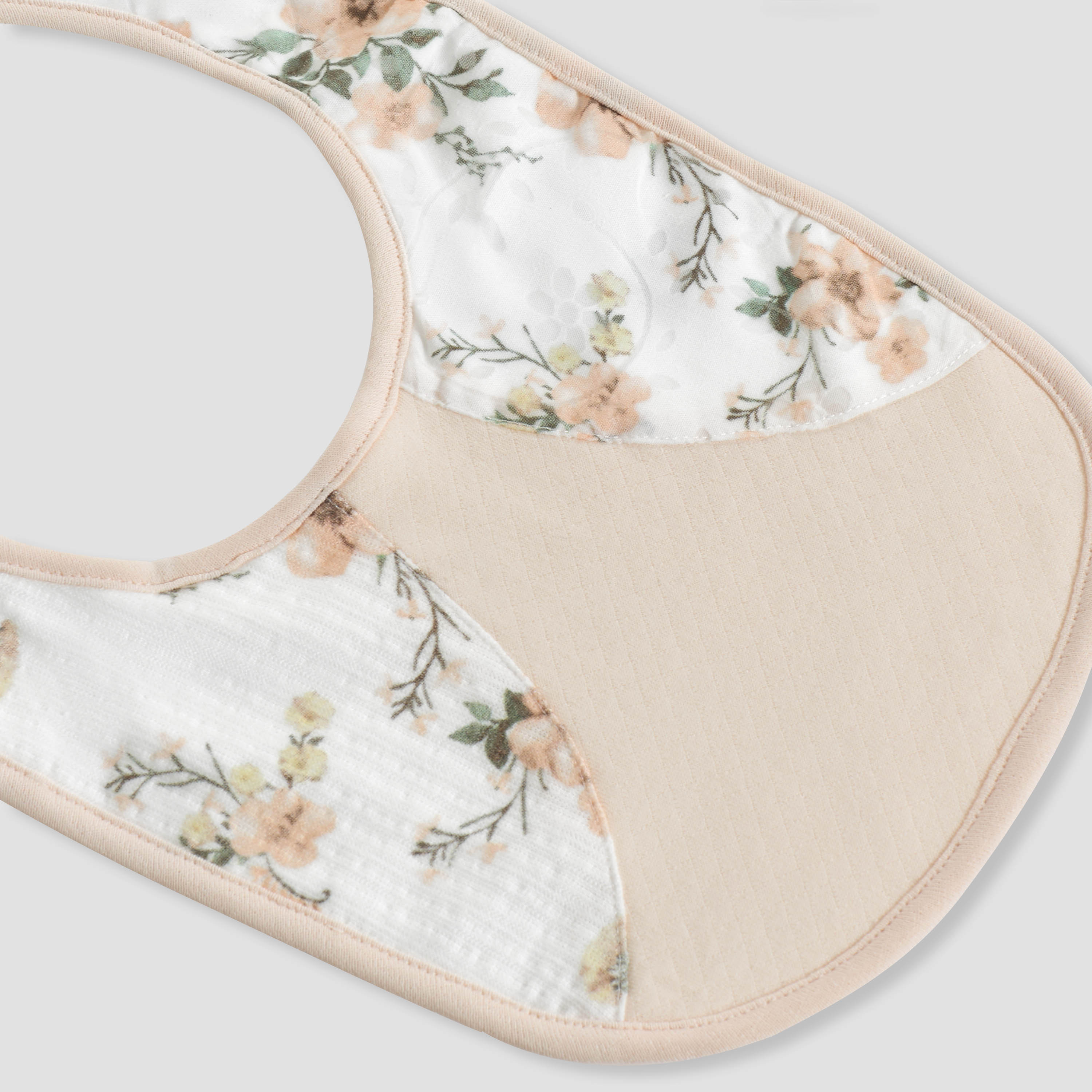 Giggles Baby Bib with Floral Print-baby-feeding-bibs-image-3