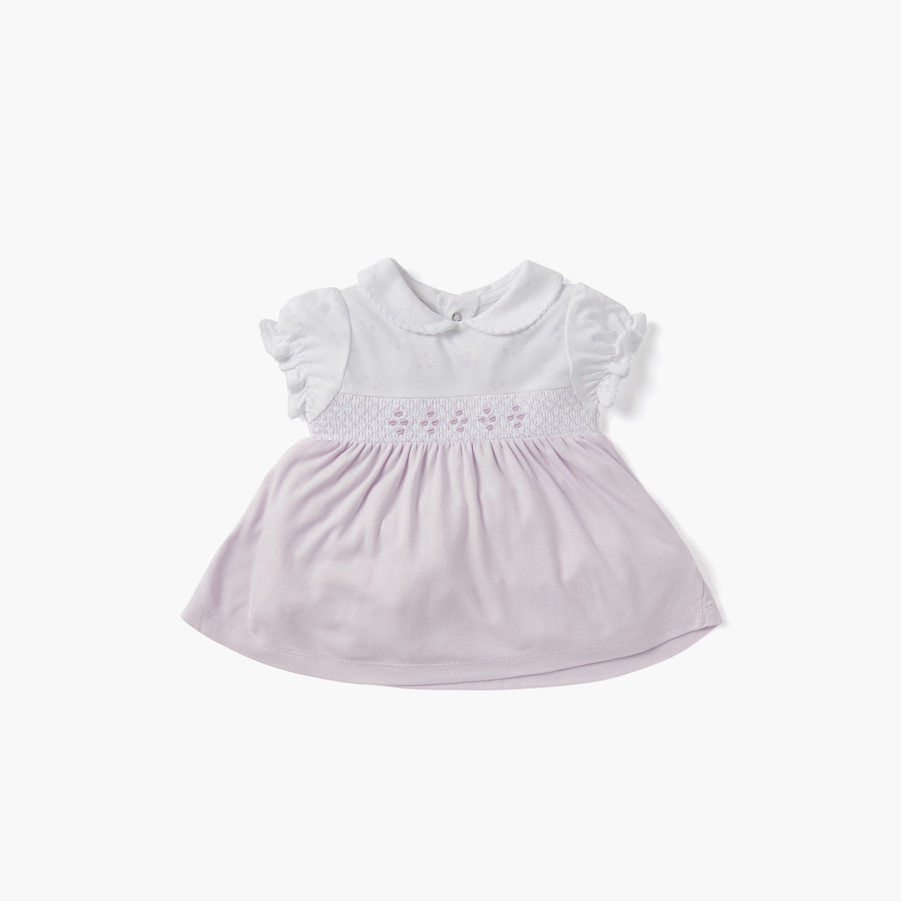 Giggles Printed A-Line Dress with Short Sleeves-baby-girls-clothing-dressesandjumpsuits-image-1