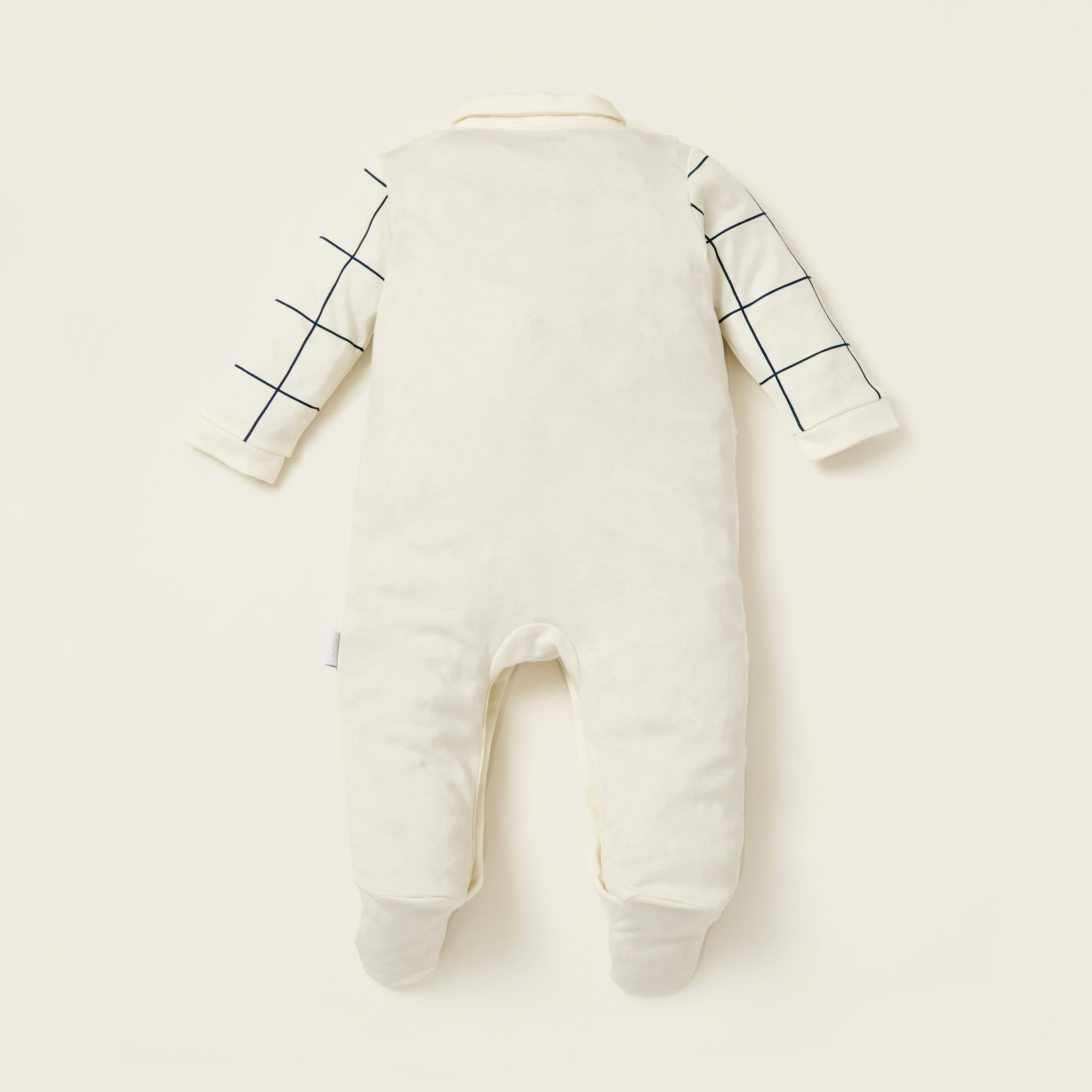 Giggles Textured Closed Feet Sleepsuit with Long Sleeves-baby-boys-clothing-nightwear-sleepsuits-image-4
