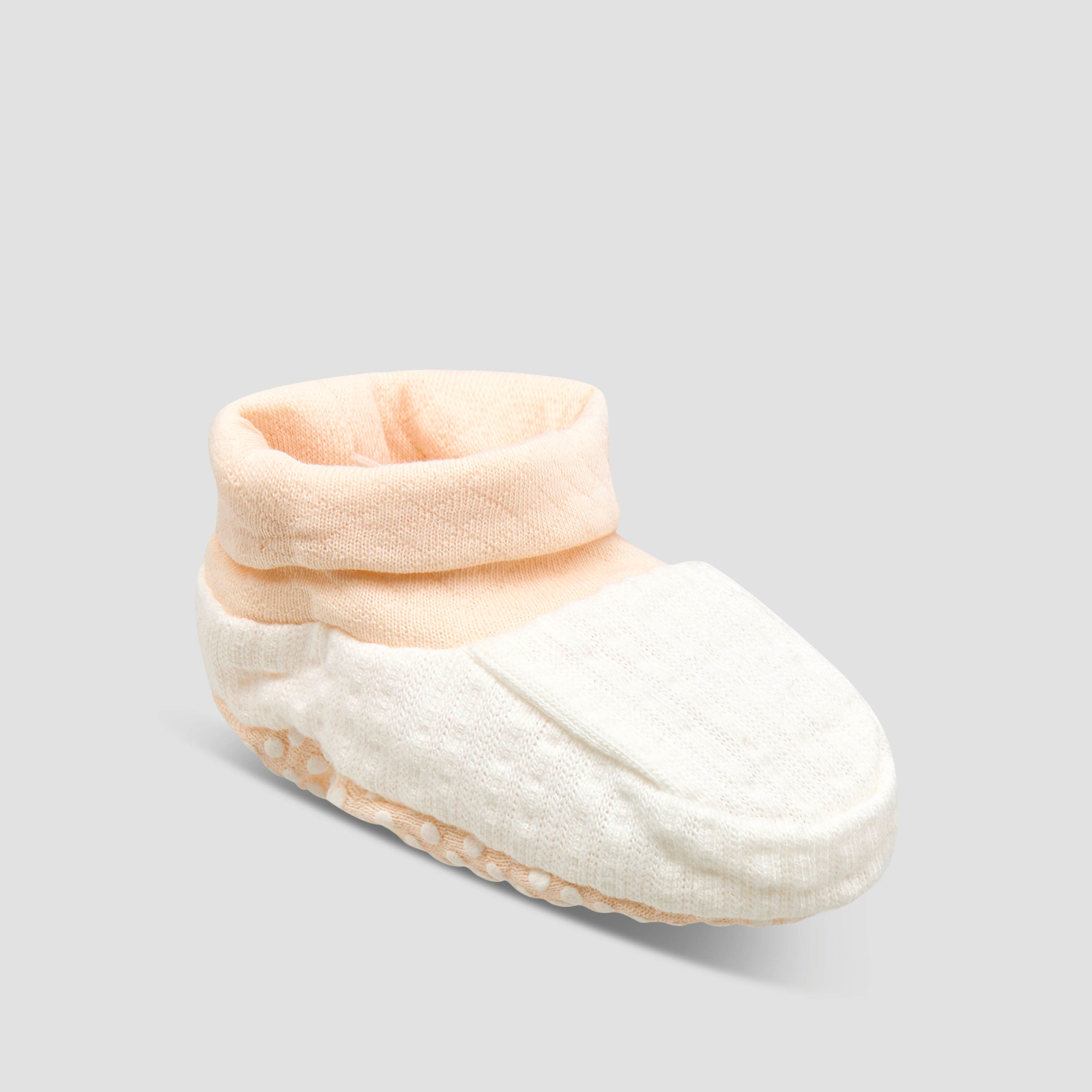 Giggles Booties with Cuff, Textured Design-baby-girls-shoes-booties-image-2